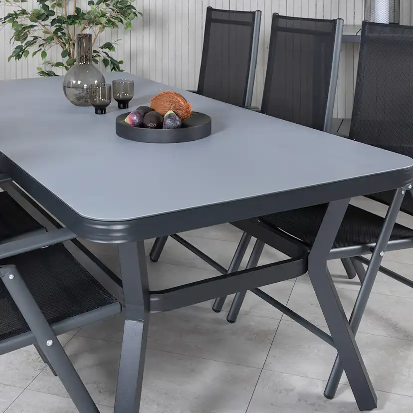 Matgrupp Venture Home Vyn med 6 Bend Matstolar