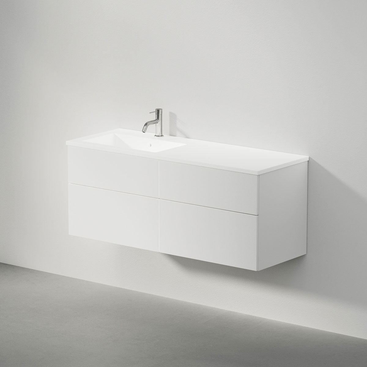 Viskan Solid 120 E,Premium White,4 Lådor,H/V, 1180x490x425mm Premium White
