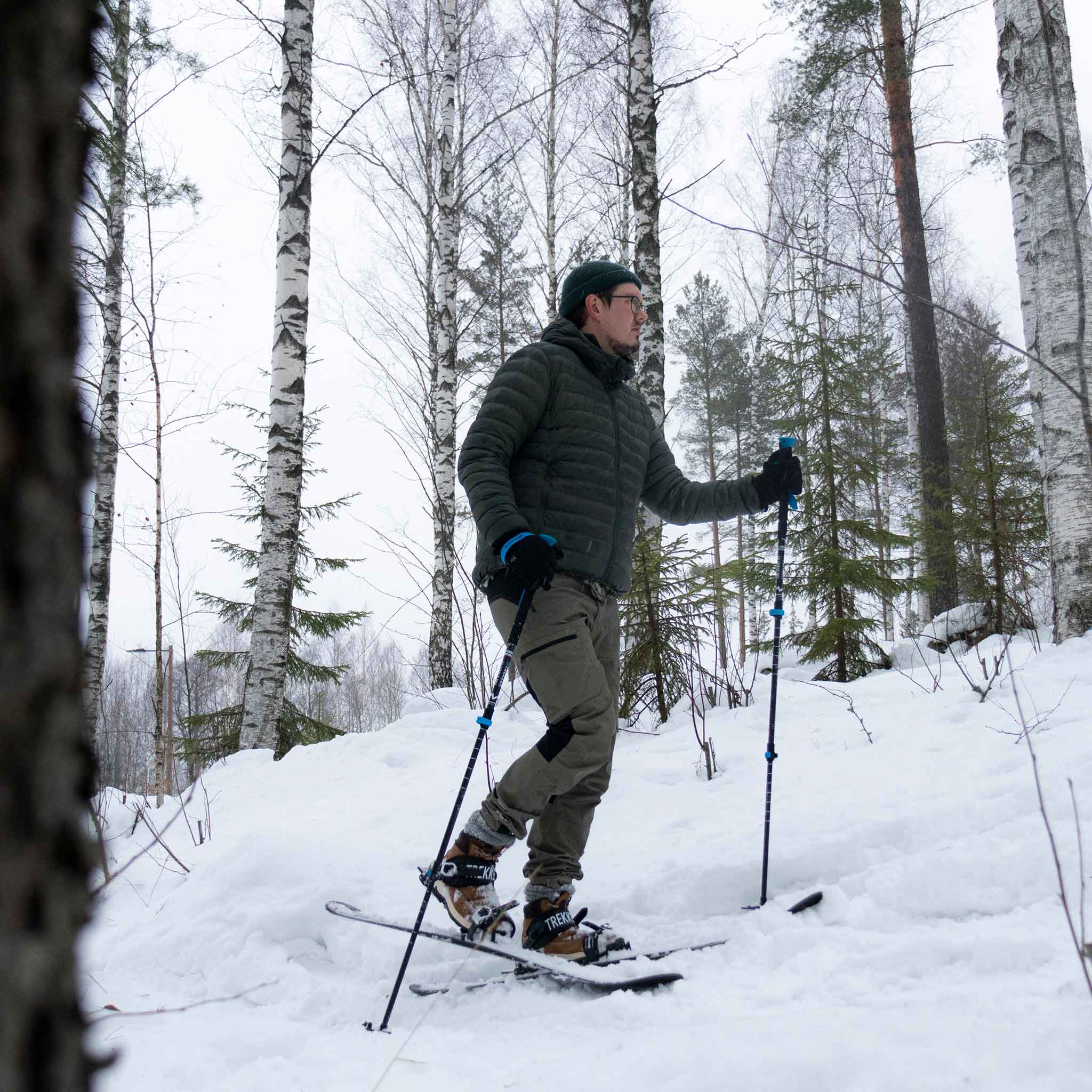 Turskidor Trekker 130 cm Med Bindningar