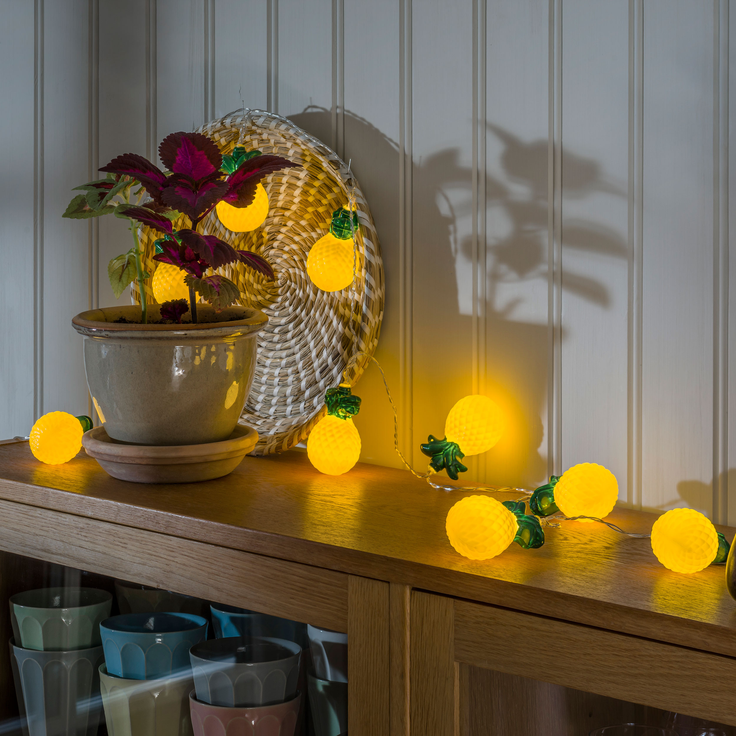 Ljusslinga Gnosjö Konstsmide Ananas 10