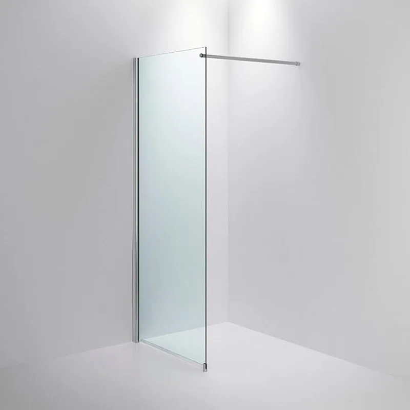INR BASIC Ramona Klarglas Blank silver 800 - Duschhörna 800 mm