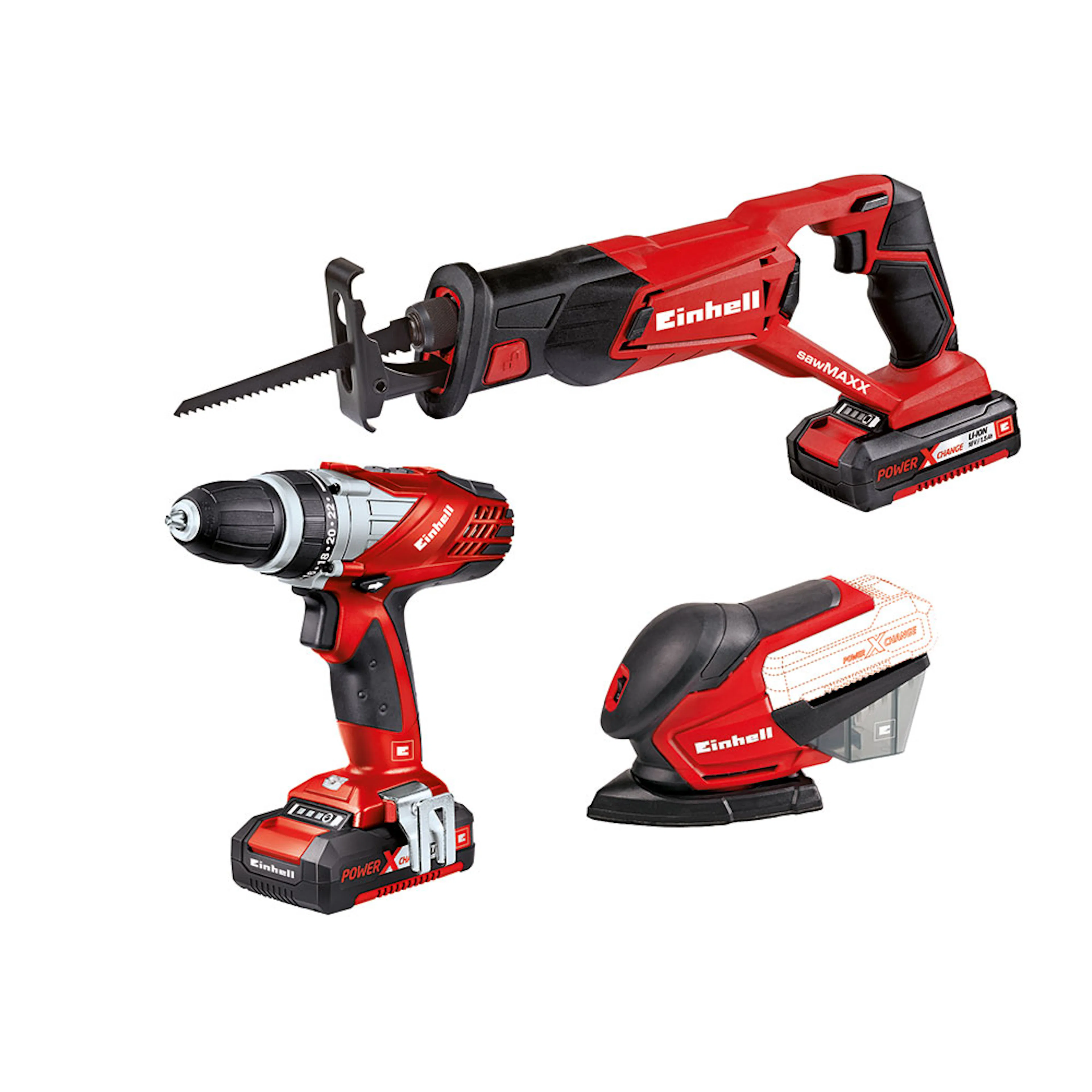 Verktygskit Einhell TE-TK 18 Li Set