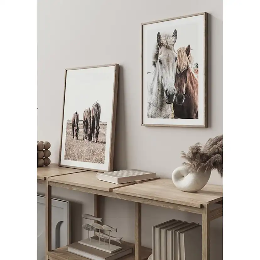 Poster Gallerix Wild Horses Up Close