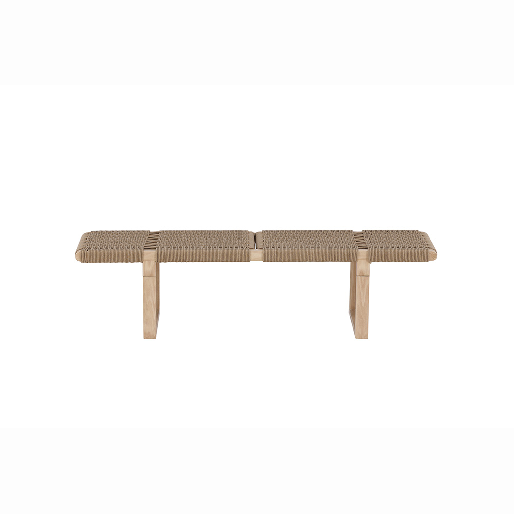 Bänk Vind Ängön Naturfärgad Sittbänk Rep & Trä 140 cm