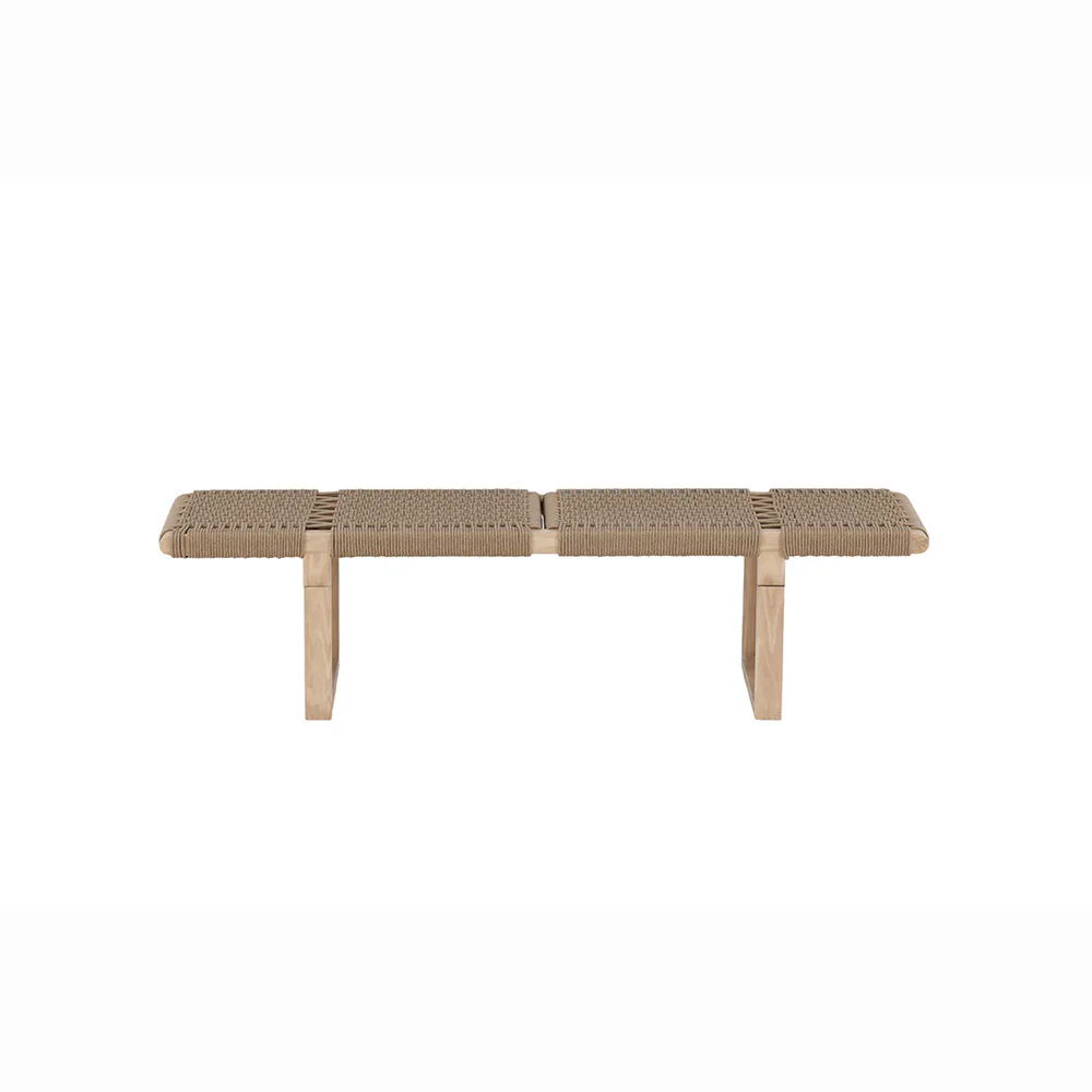 Bänk Vind Ängön Naturfärgad Sittbänk Rep & Trä 140 cm