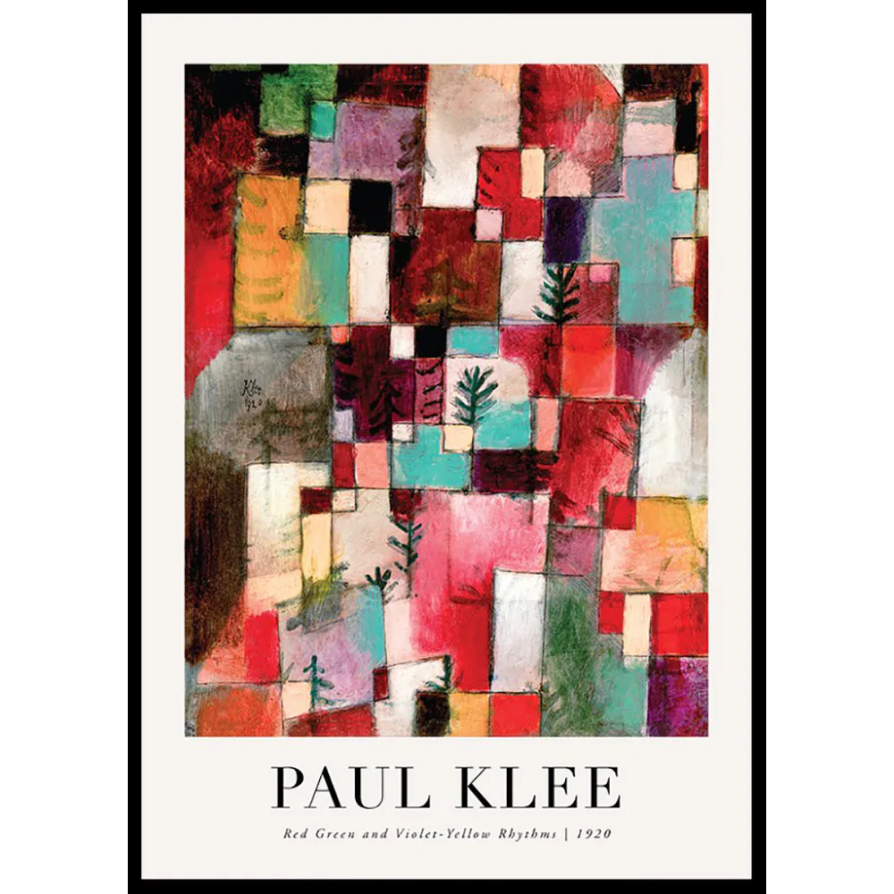 Poster Gallerix Rhythms 1920 By Paul Klee
