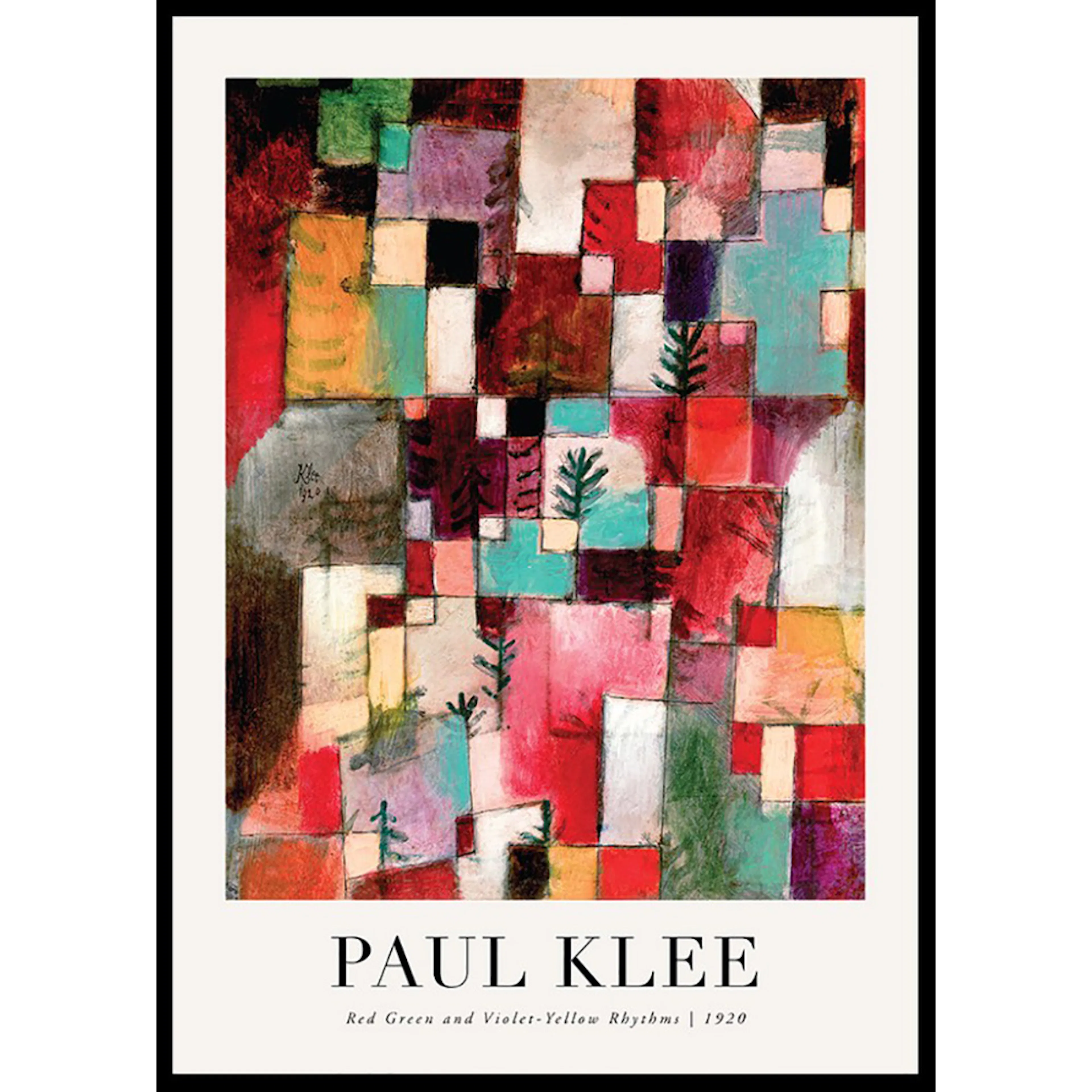 Poster Gallerix Rhythms 1920 By Paul Klee