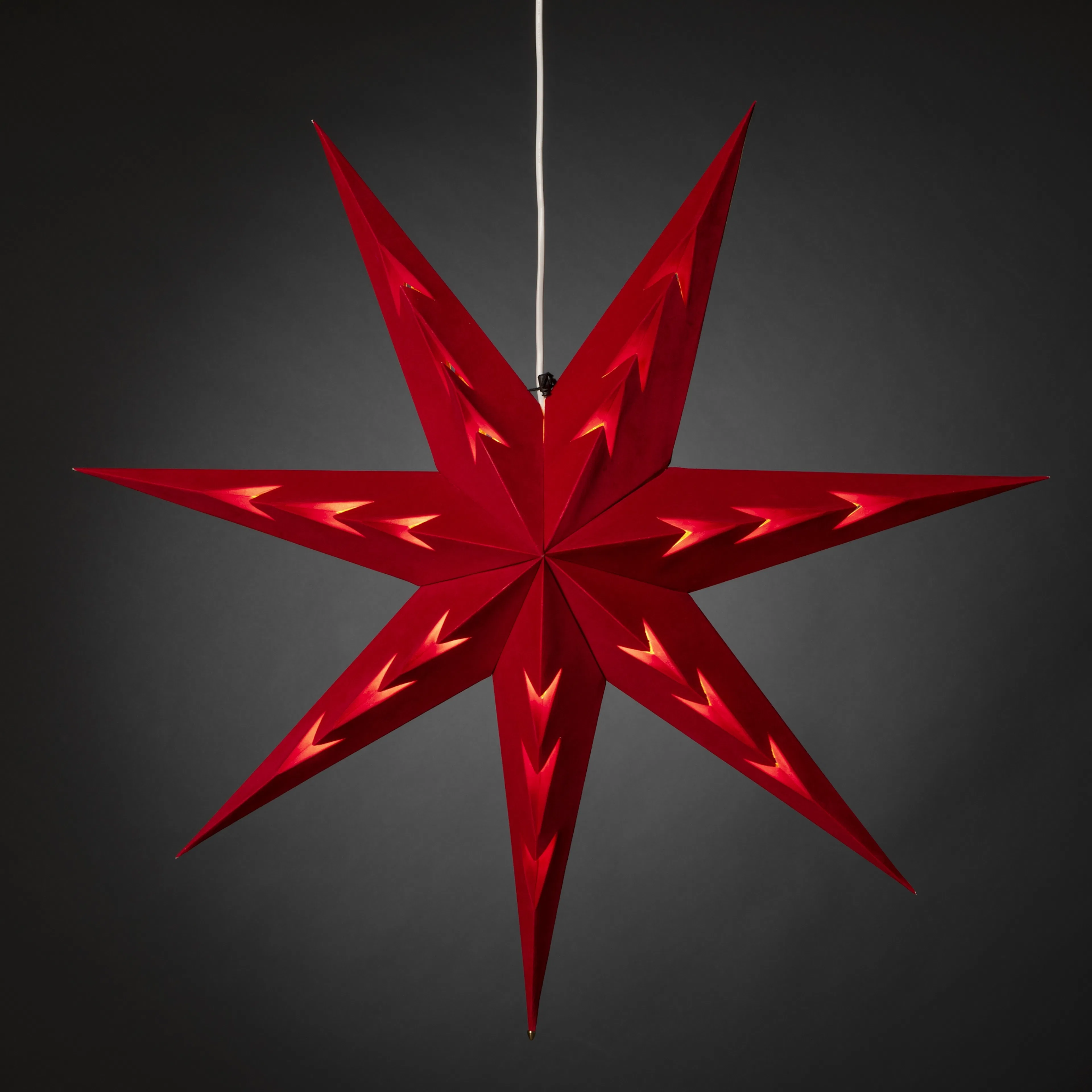 Adventsstjärna Gnosjö Konstsmide 5953 Sammet 78 cm