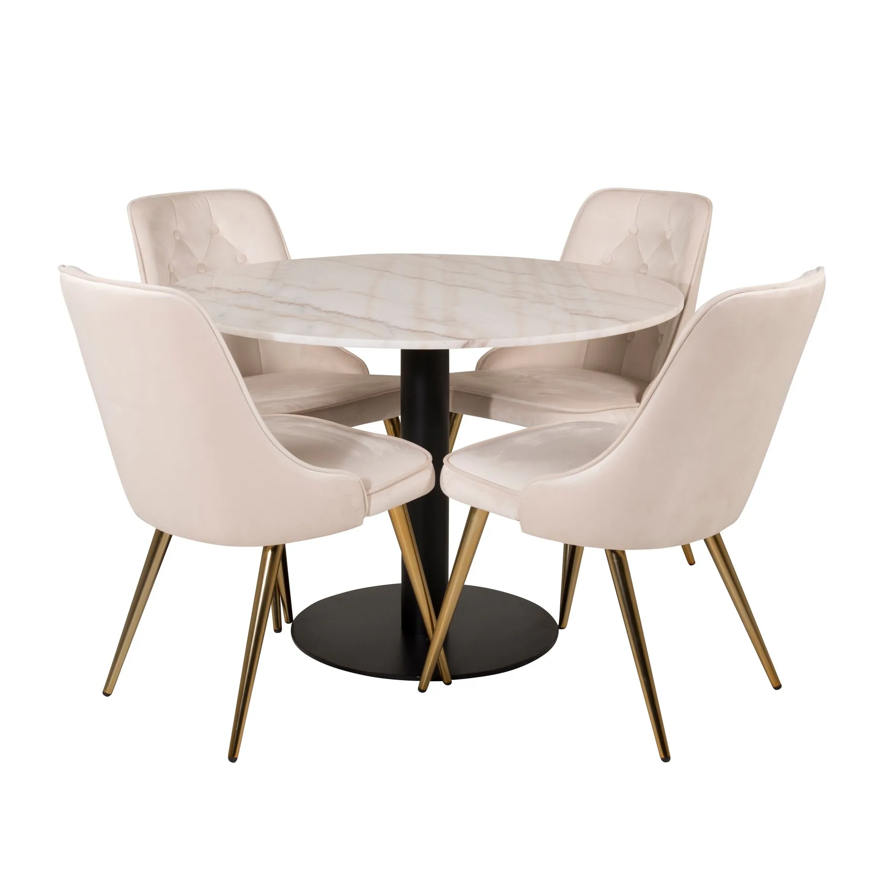 Vit/Svart/Beige/Mässing