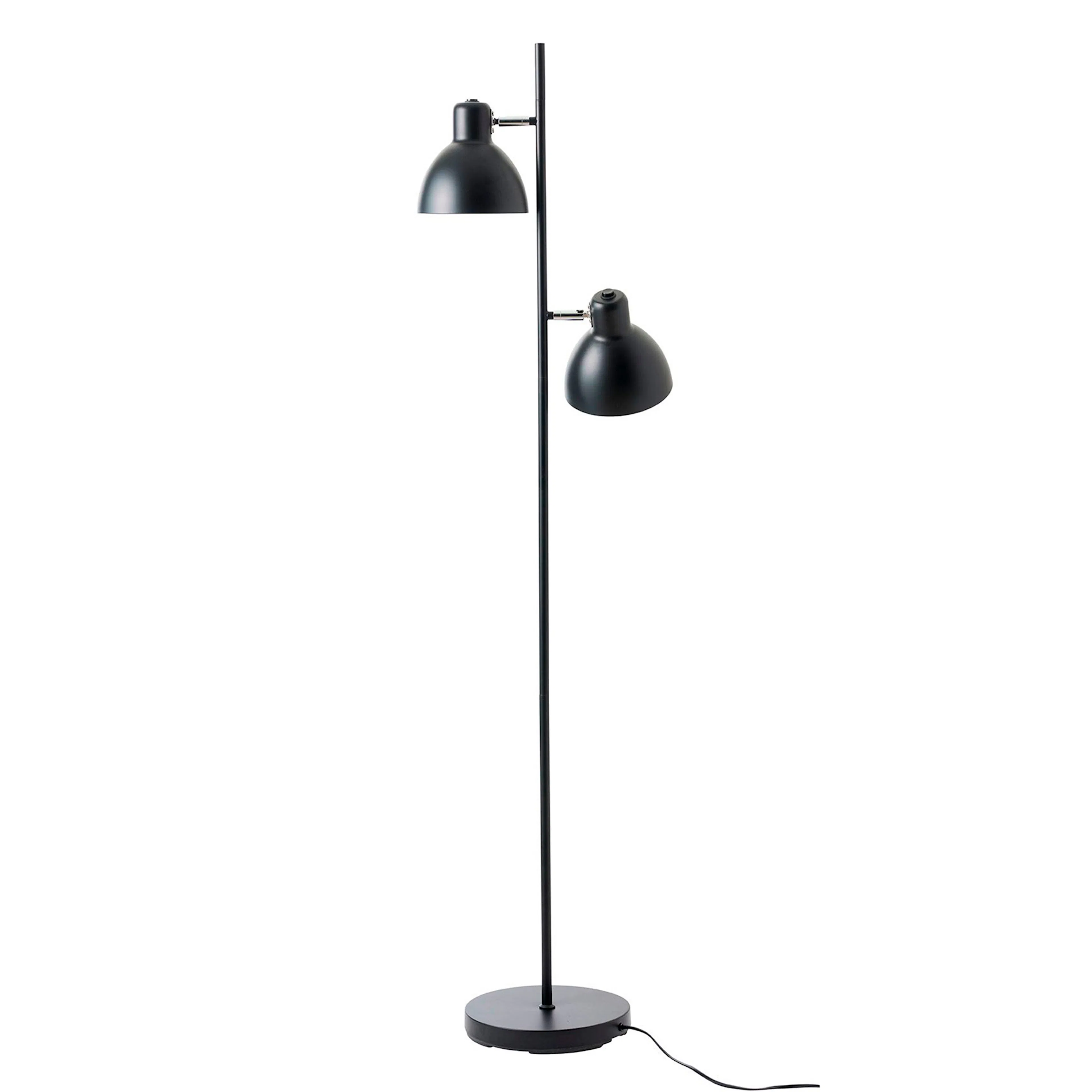 Golvlampa Dyberg Larsen Skagen 2 Lampor Svart/Krom