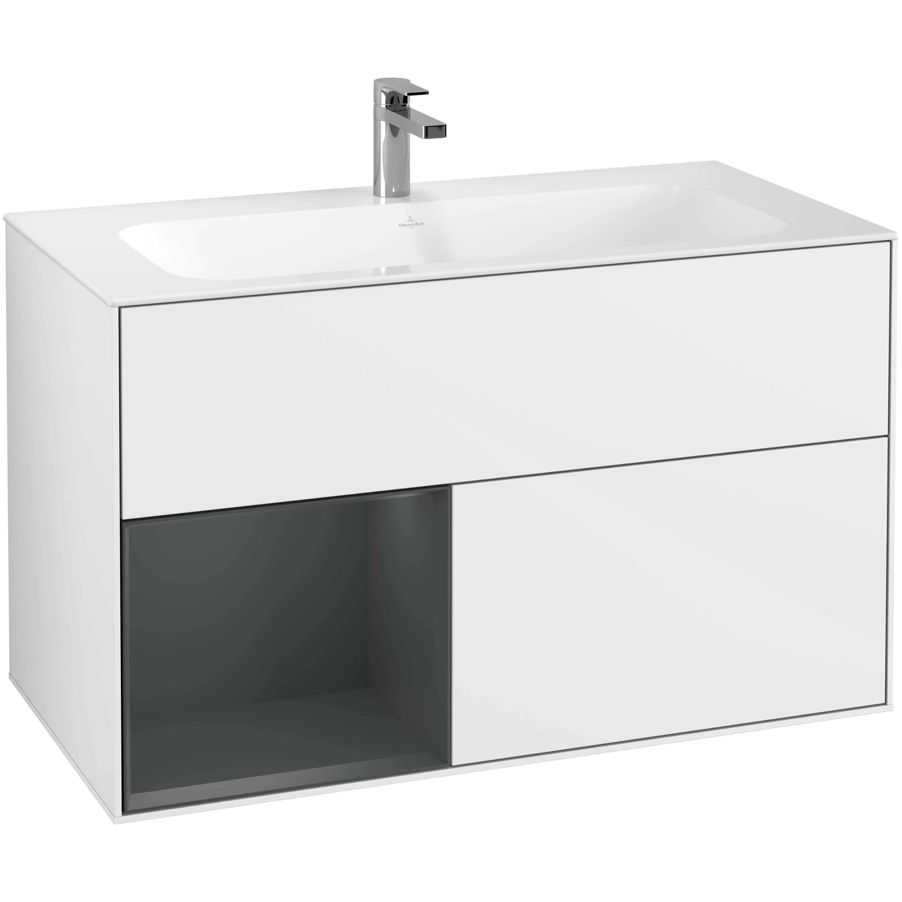 Tvättställsskåp Villeroy & Boch Finion med 2 Lådor och Hylla för Inbyggt Tvättställ