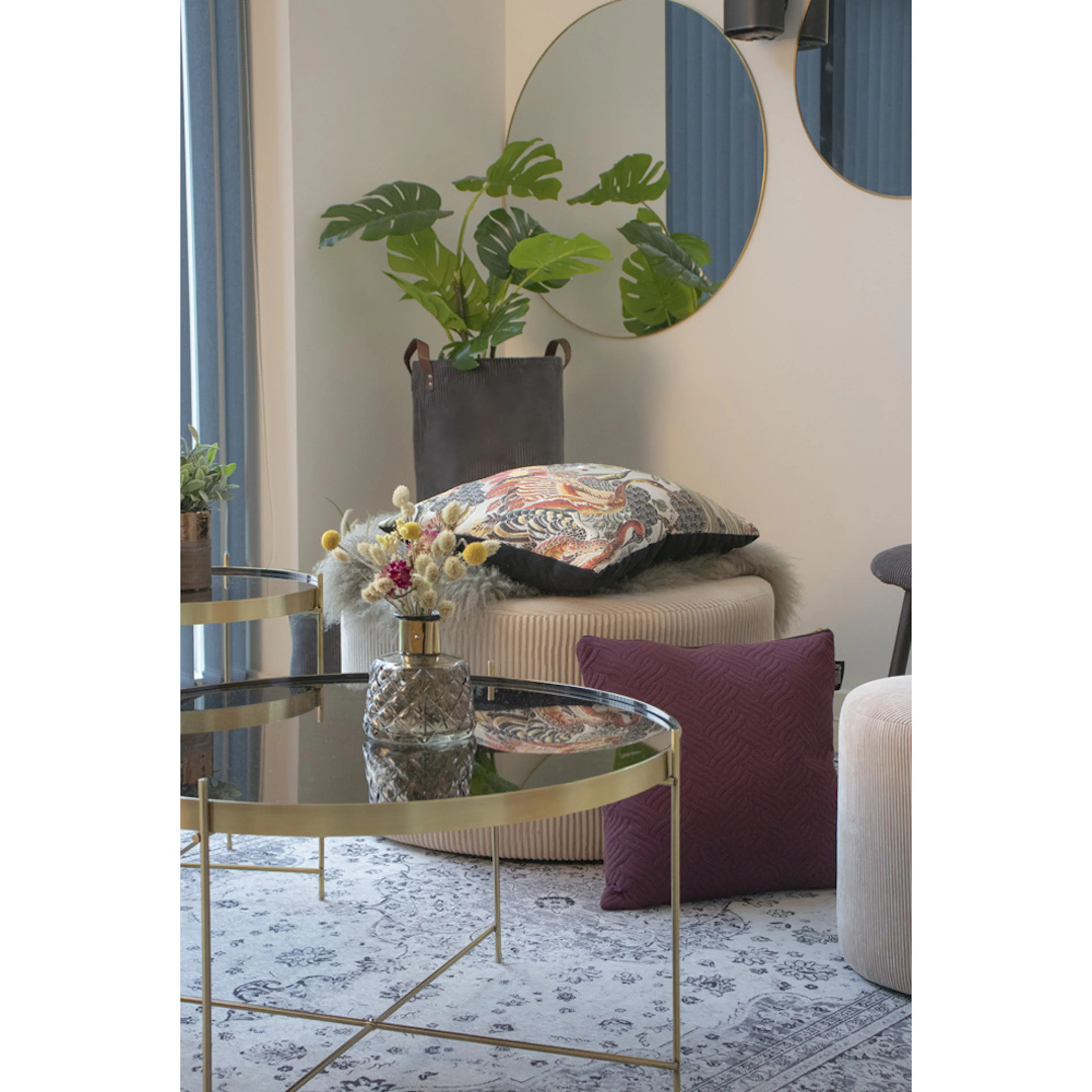 Förvaringskorg House Nordic Augusta Set om 3 Rektangulär