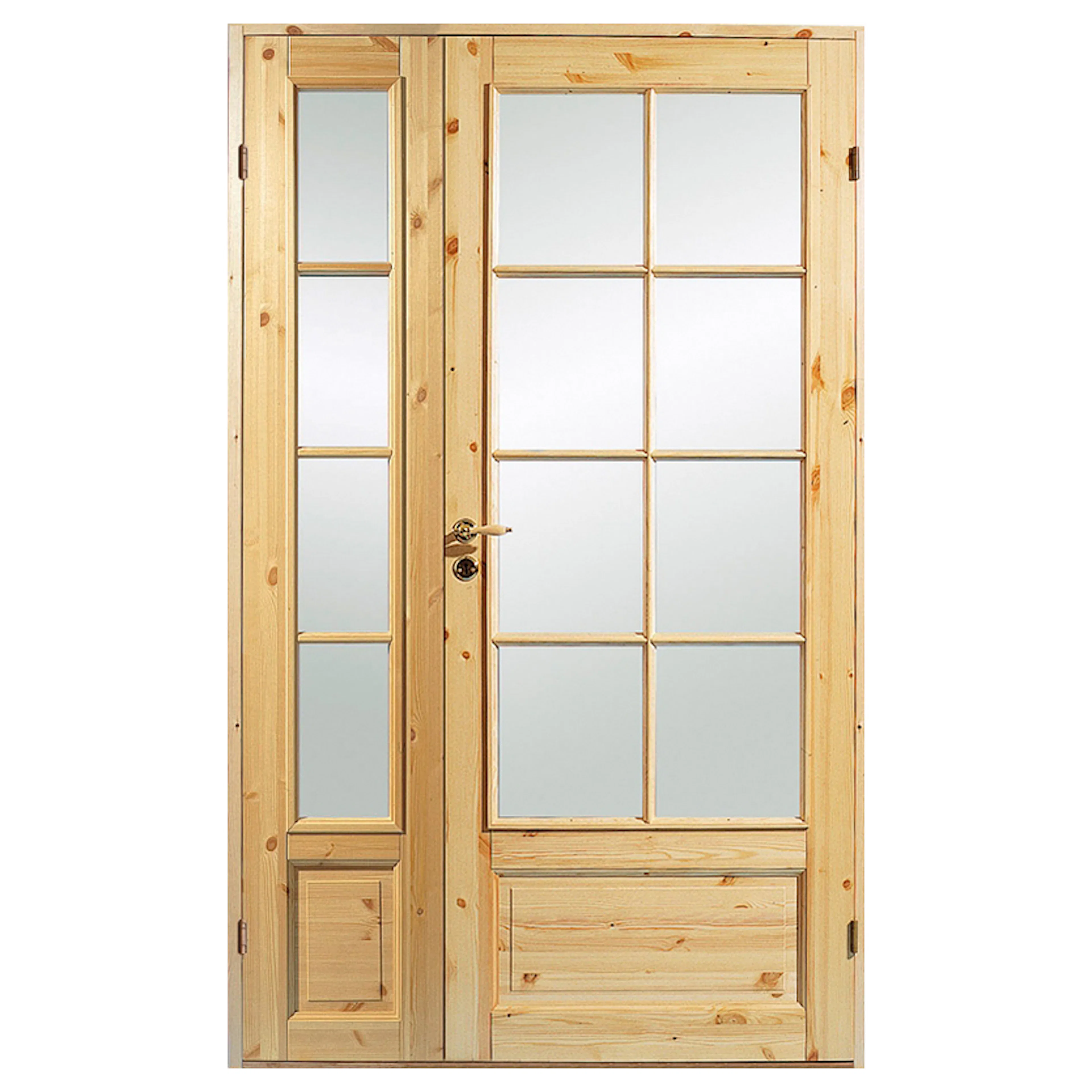 Parinnerdörr Allmoge 4 SP12 Obeh furu 130x210 BxH: 130x210 cm