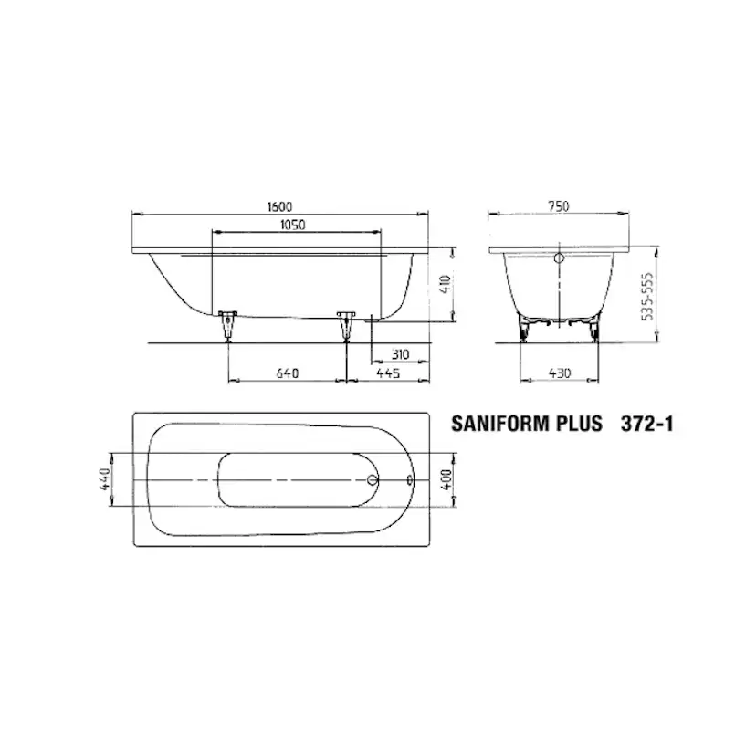 Badkar Kaldewei Saniform Plus