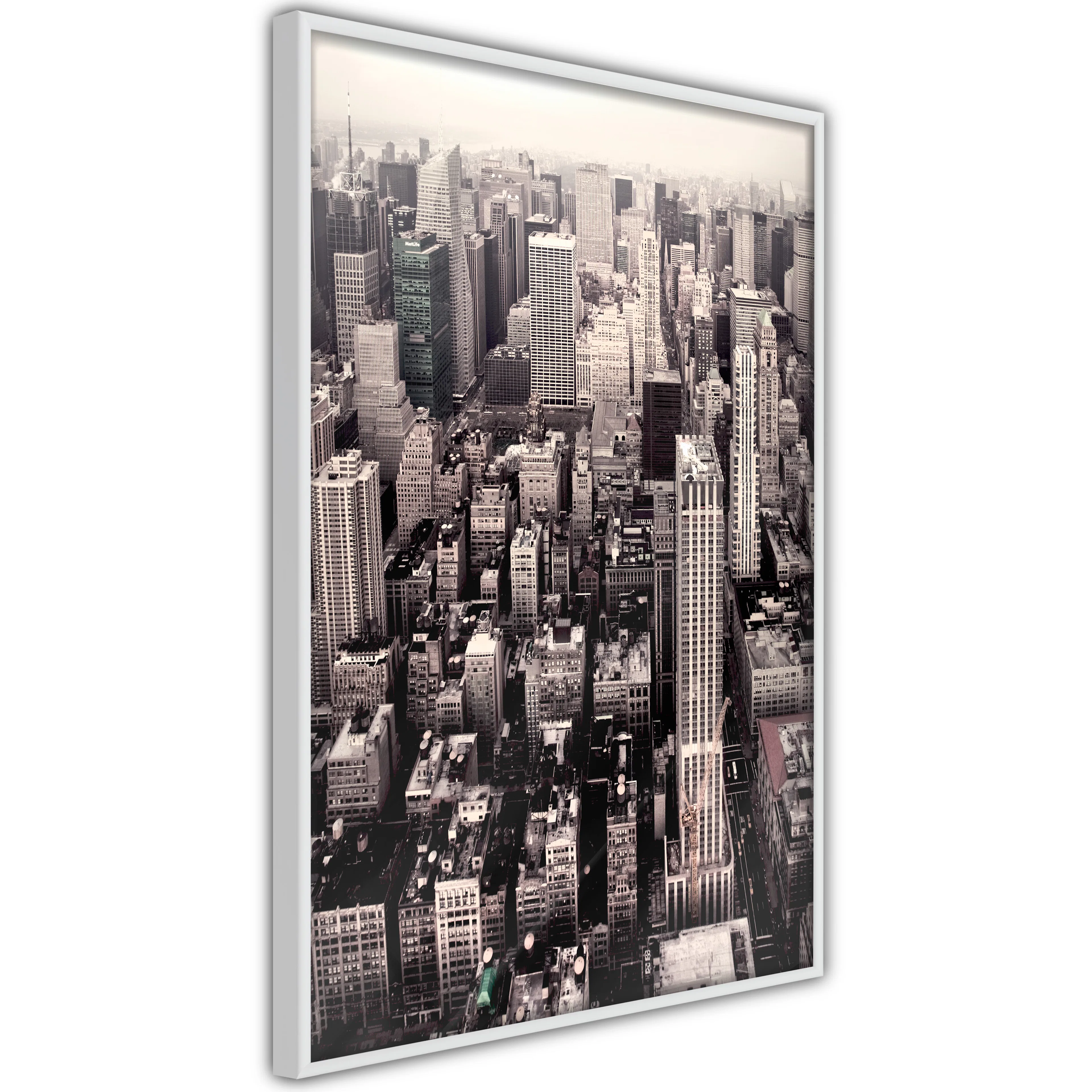 Poster Artgeist Affisch Manhattan In Sepia