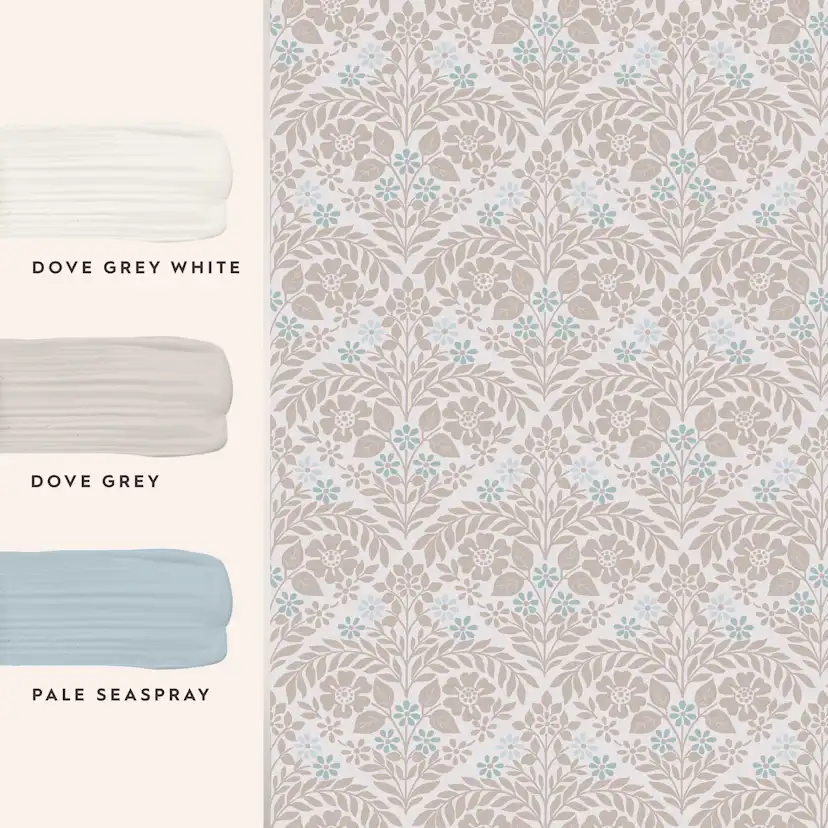 Tapet Laura Ashley Margam Dove Grå 118490
