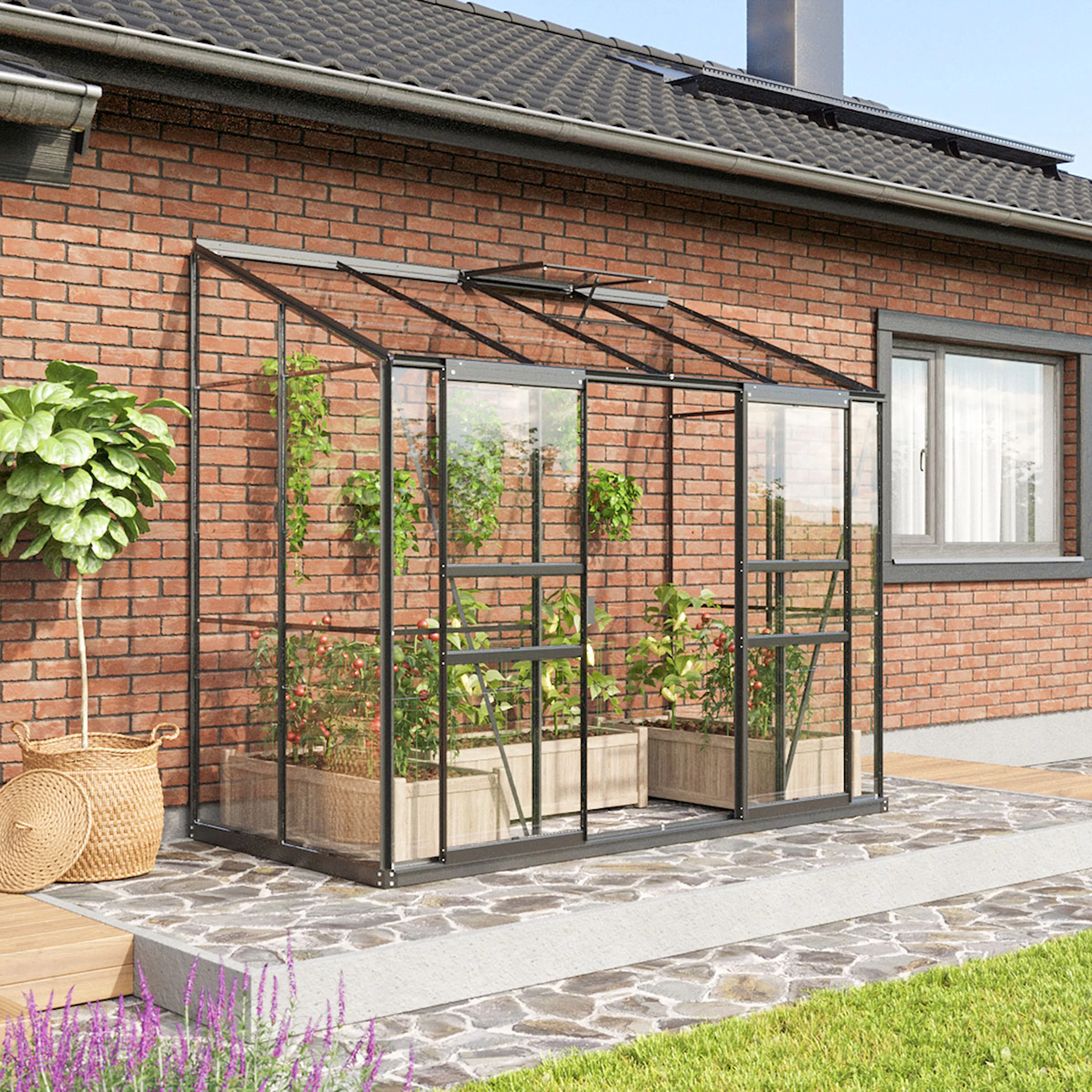 Växthus Vitavia Ida Vägg 3,3 kvm