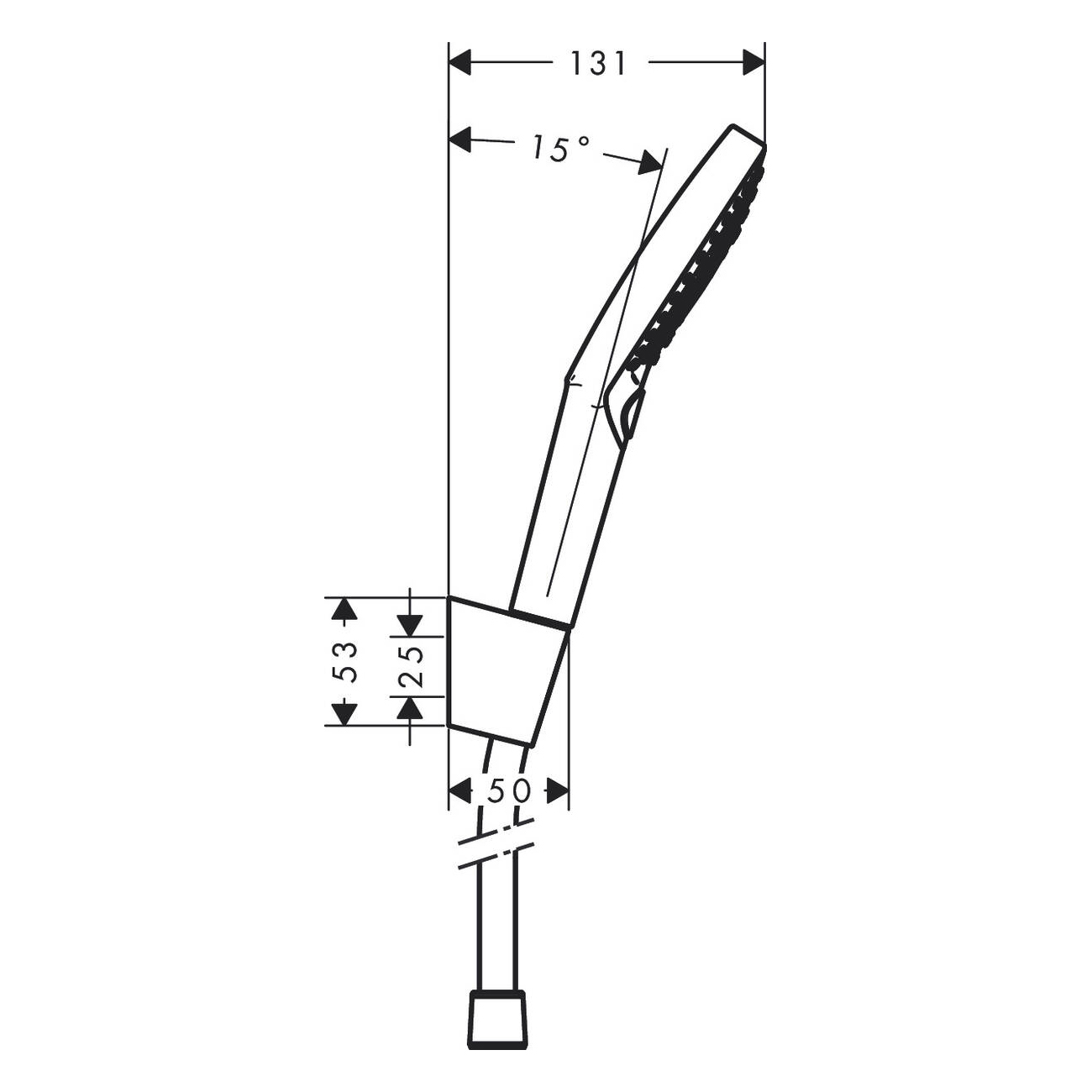 Duschhållarset Hansgrohe Raindance Select S PowderRain