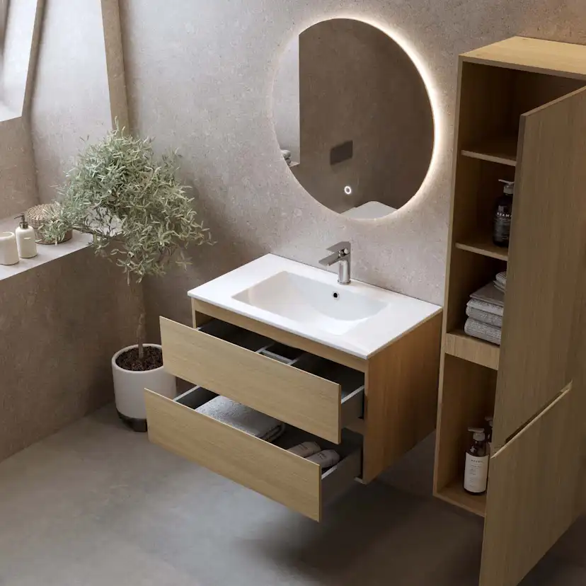 Tvättställsskåp Bathlife Eufori Ljus Ek
