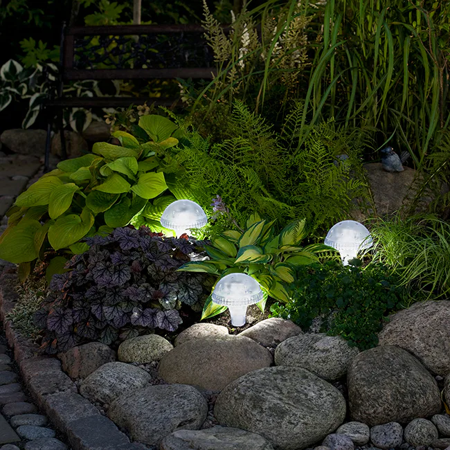 Solcellslampa Gnosjö Konstsmide Assisi LED Svamp