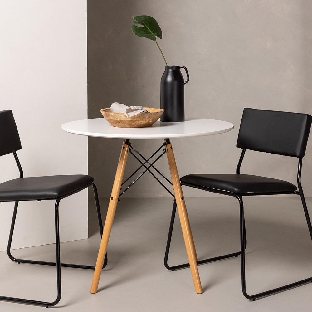 Matgrupp Venture Home Danburi Ø 60 cm med 2 Kenth Stolar