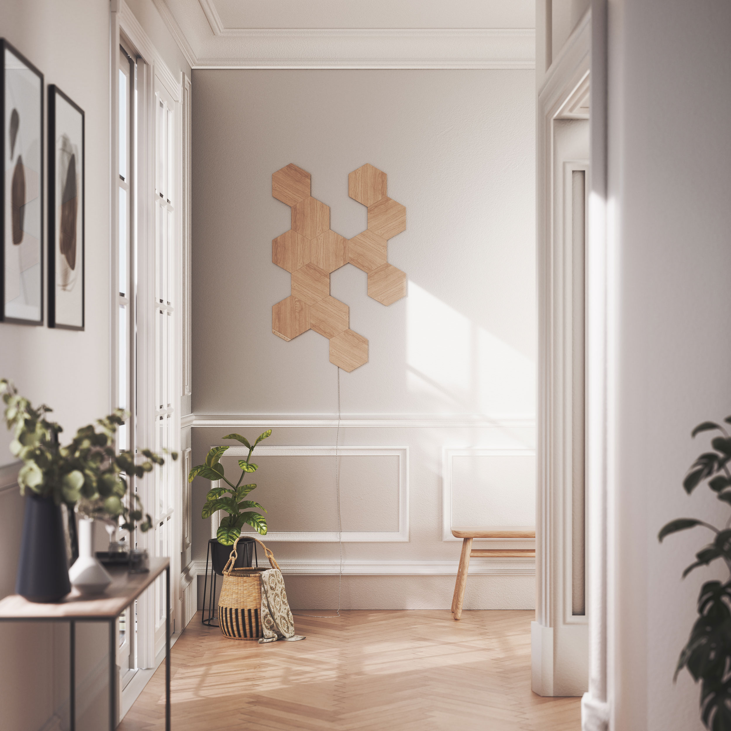 Belysningssystem Nanoleaf Elements Hexagons Startkit 13-pack