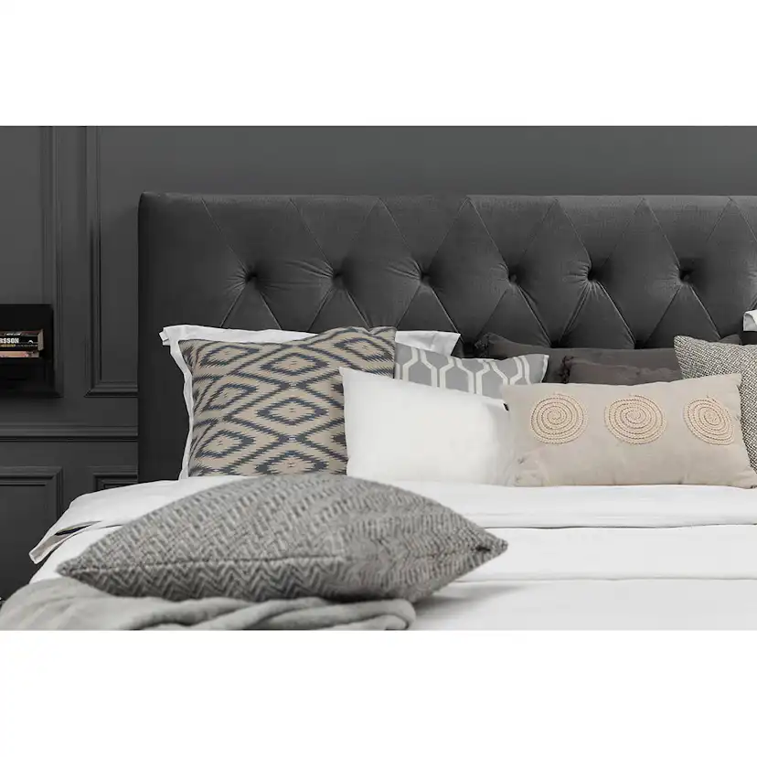 Royal Velvet Kontinentalsäng 210x210 Mörkgrå