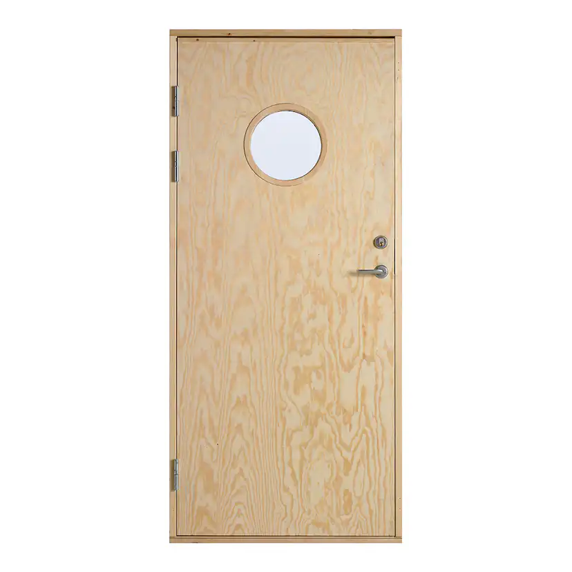 Ytterdörr Landskap Runt Glas Omålad