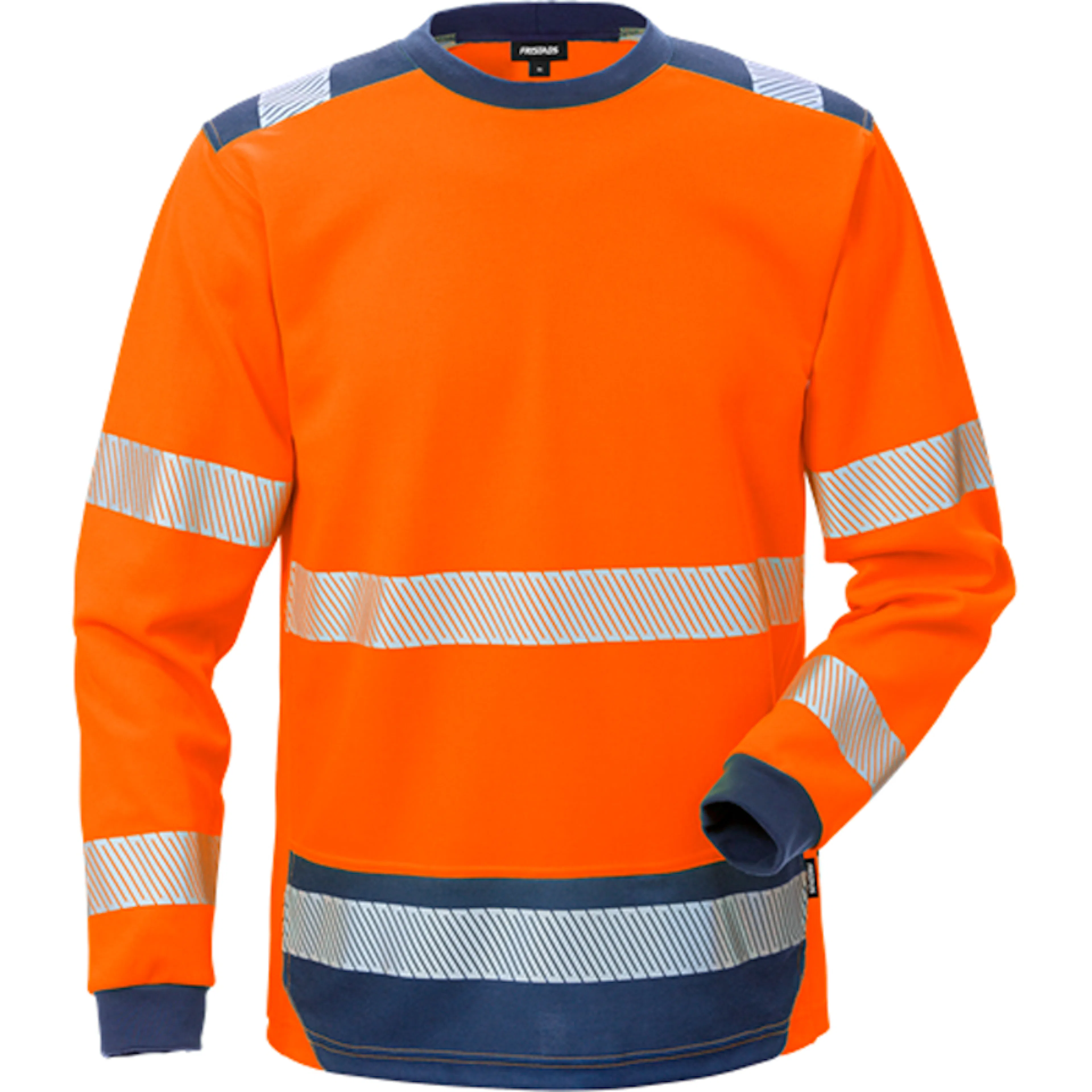 Varsel Långärmad T-shirt 7724 THV, klass 3 Storlek: 2XL, Orange/Blå