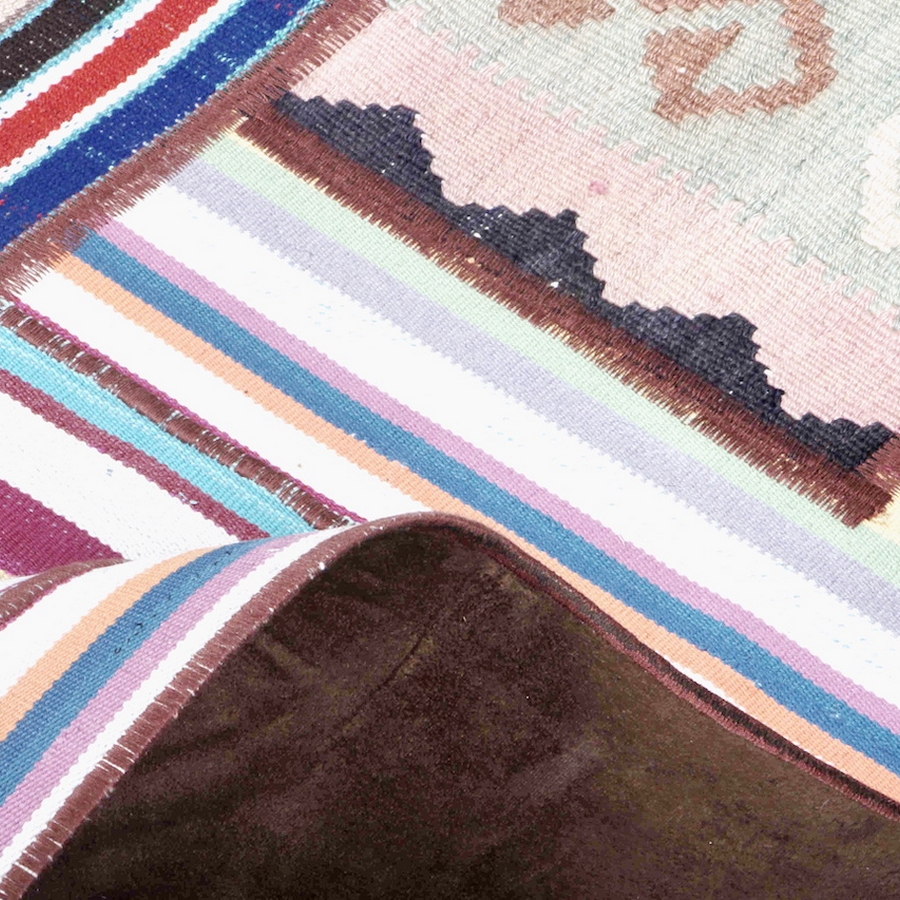 Persisk Patchworkmatta Arkiio Kelim Flerfärgad 157x206