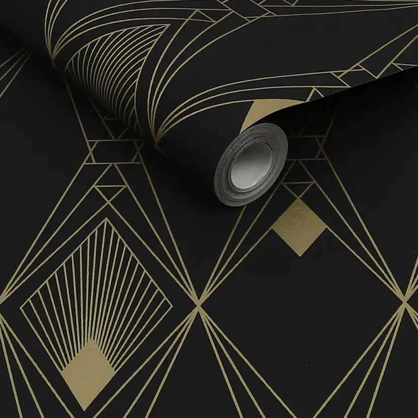 Tapet NEXT Deco Geometric Black