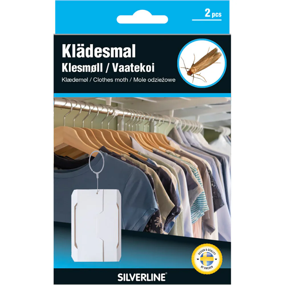 Klädesmalsfälla Silverline 2-pack