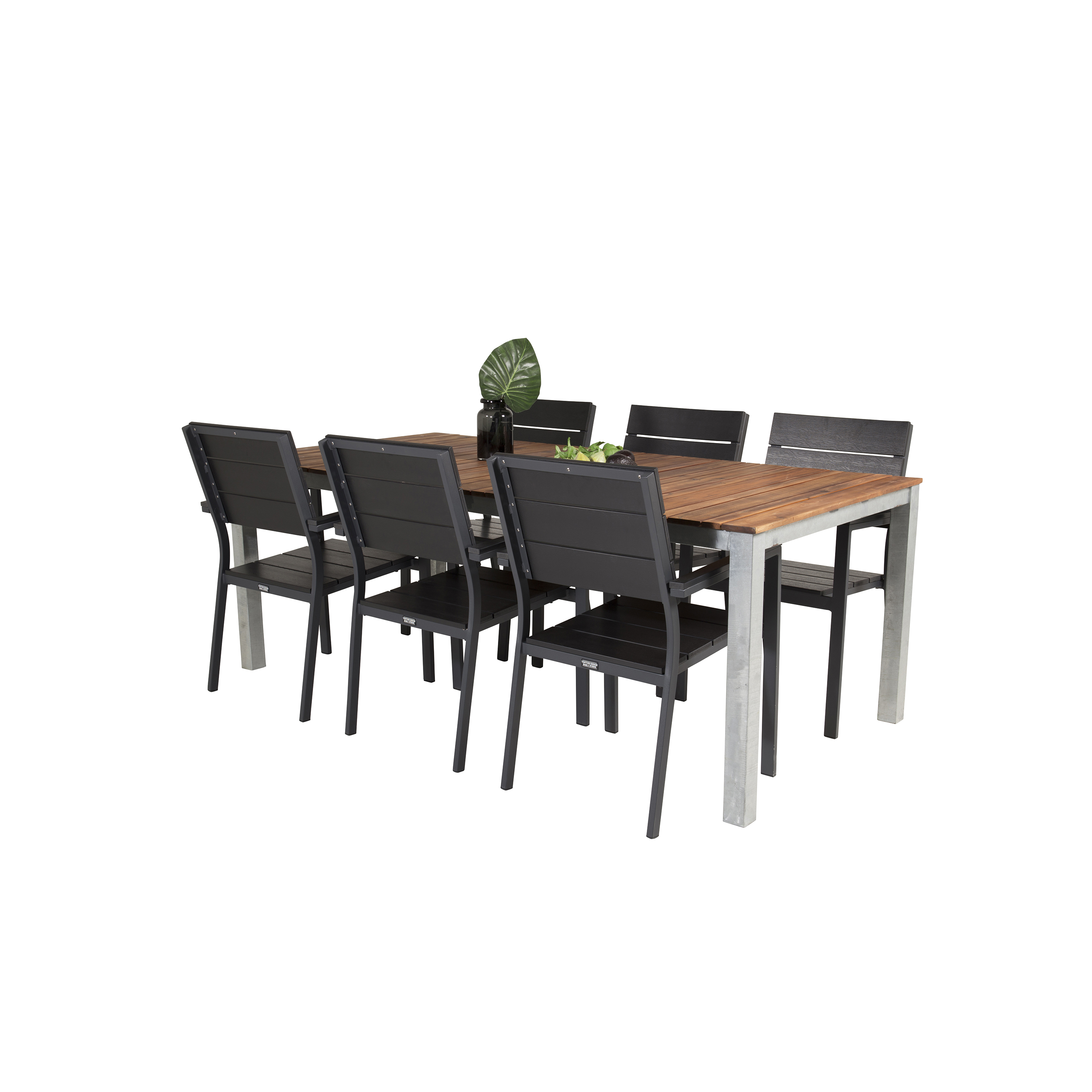 Matgrupp Venture Home Zacharias 200 med 6 Lova Stolar