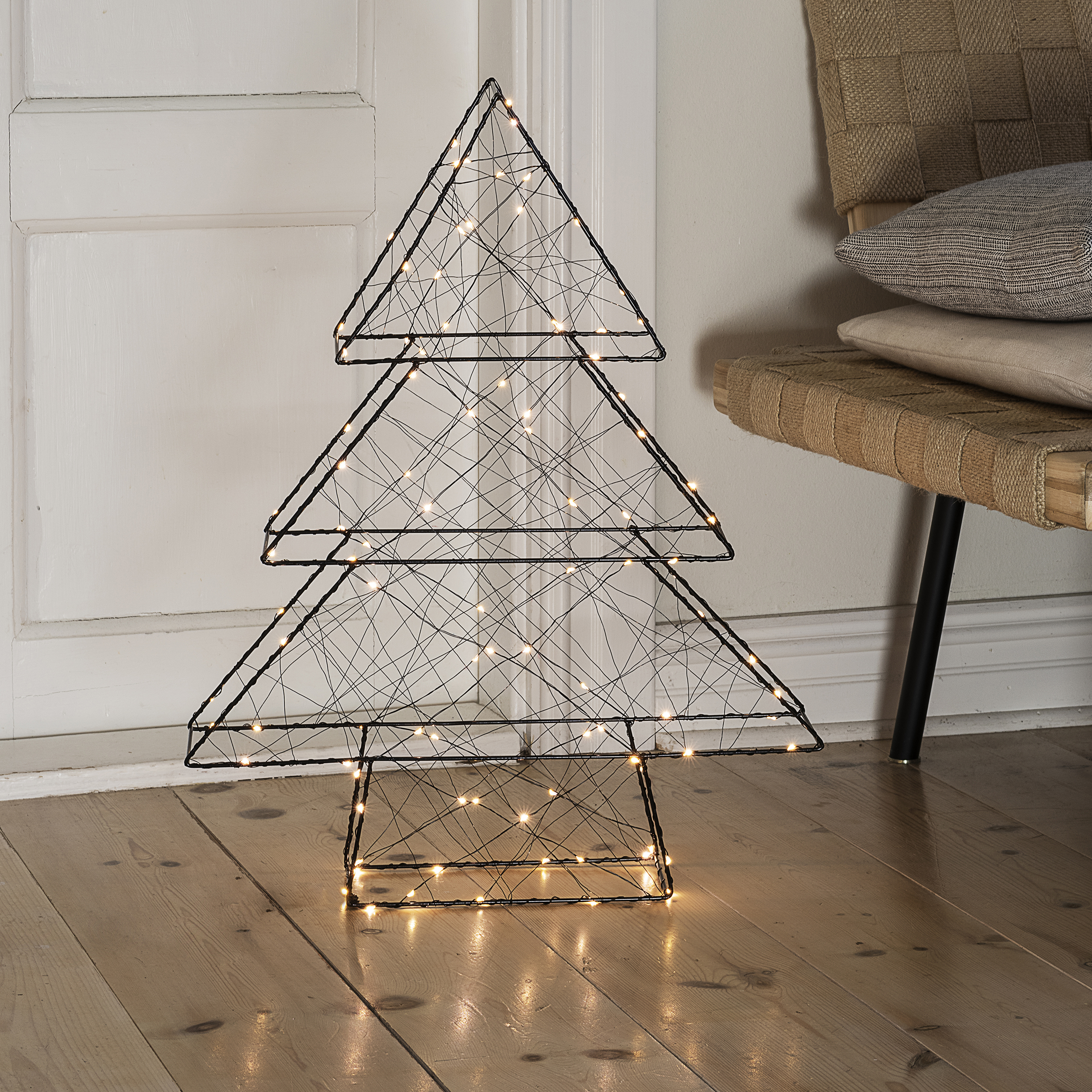 Metallgran Gnosjö Konstsmide 60 cm LED Svart