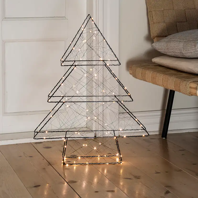 Metallgran Gnosjö Konstsmide 60 cm LED Svart