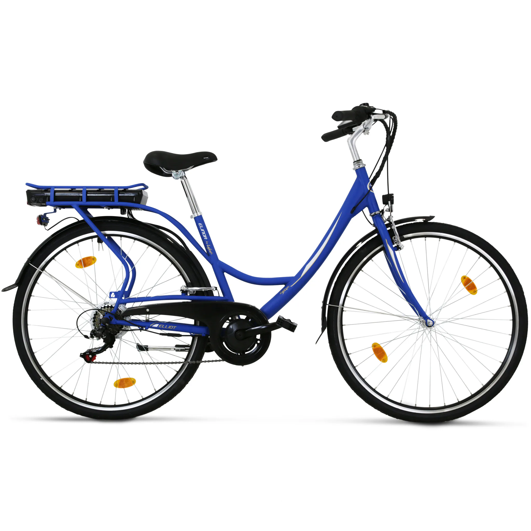 Elcykel Lyfco Dam 28" med Cykeldator Blå