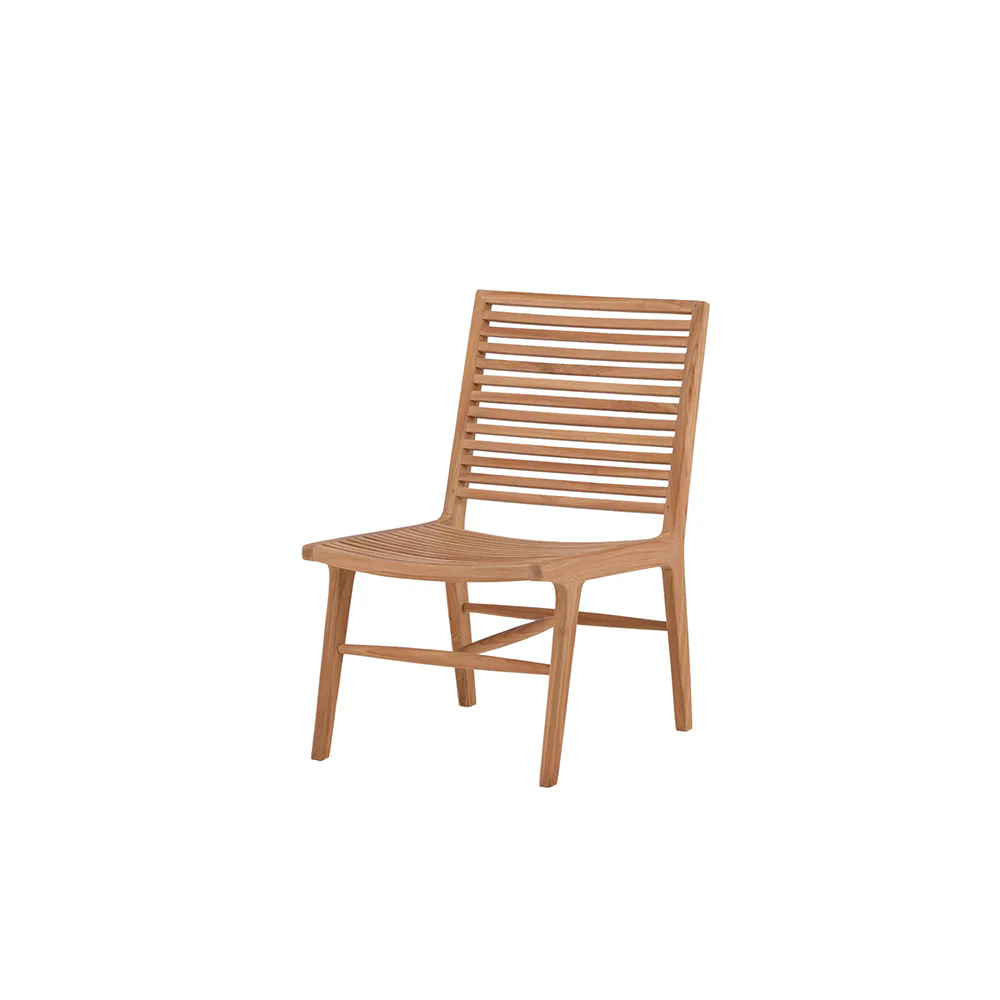Loungestol Venture Home Ribbon Utomhusstol i Naturfärgad Teak