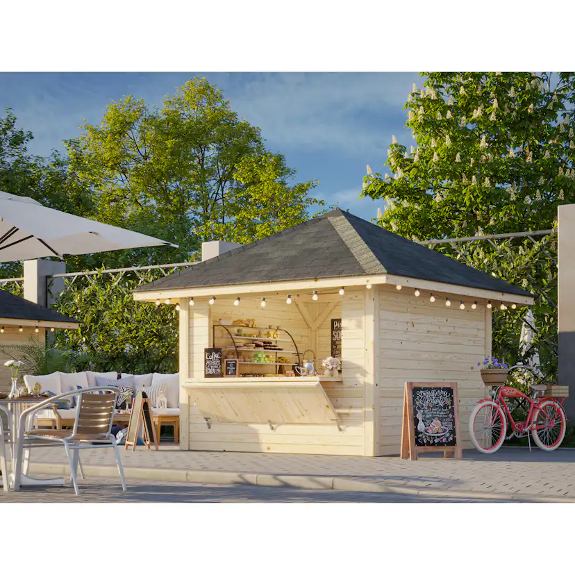 Kiosk Palmako Bianca 8,3 m2 Set 104