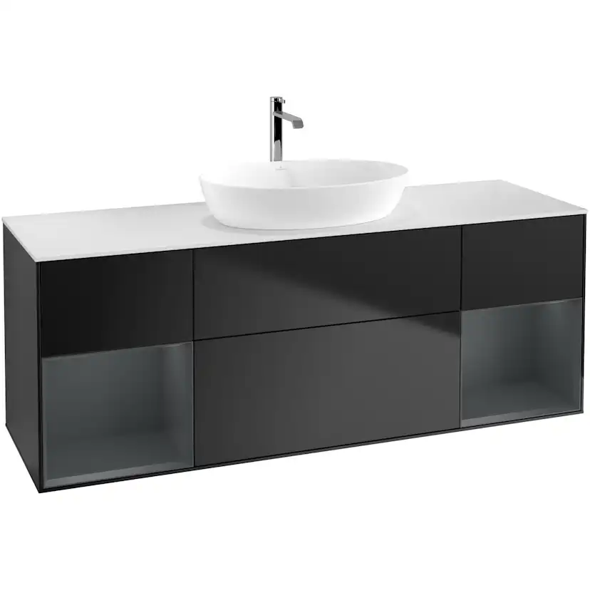 Tvättställsskåp Villeroy & Boch Finion med Två Hyllor och Bänkskiva för Fristående Tvättställ från Artis & Collaro