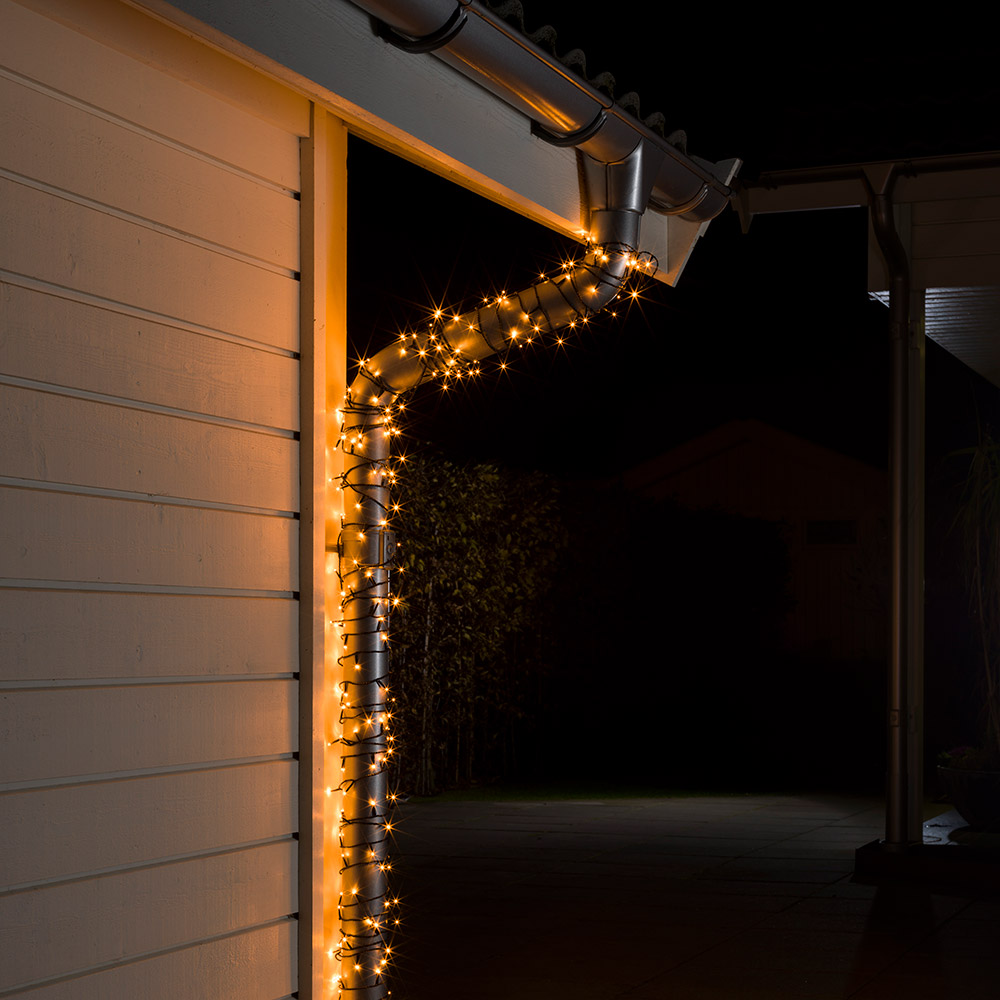 Ljusslinga Gnosjö Konstsmide 1000 st Amber Gnistrande LED