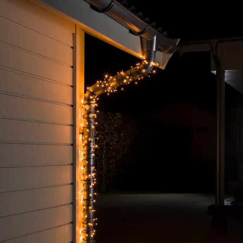 Ljusslinga Gnosjö Konstsmide 1000 st Amber Gnistrande LED