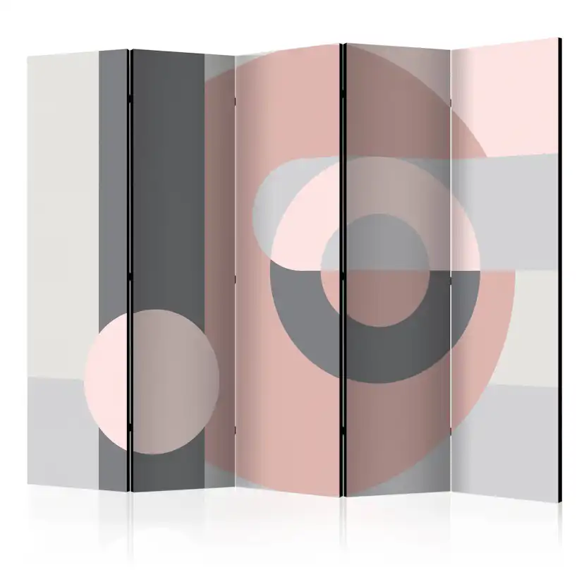Rumsavdelare Arkiio Geometric Wreath Pink II 225x172 cm