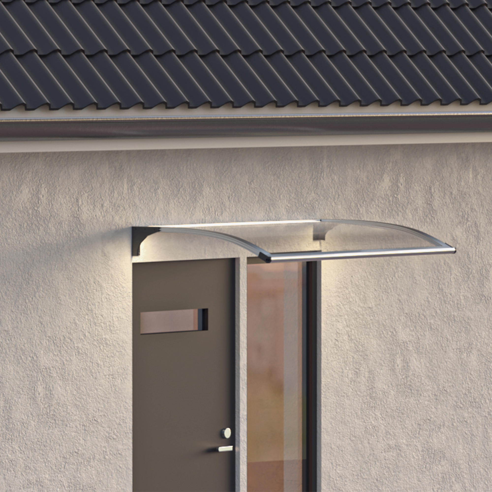 Entrétak Skotte Garden med LED