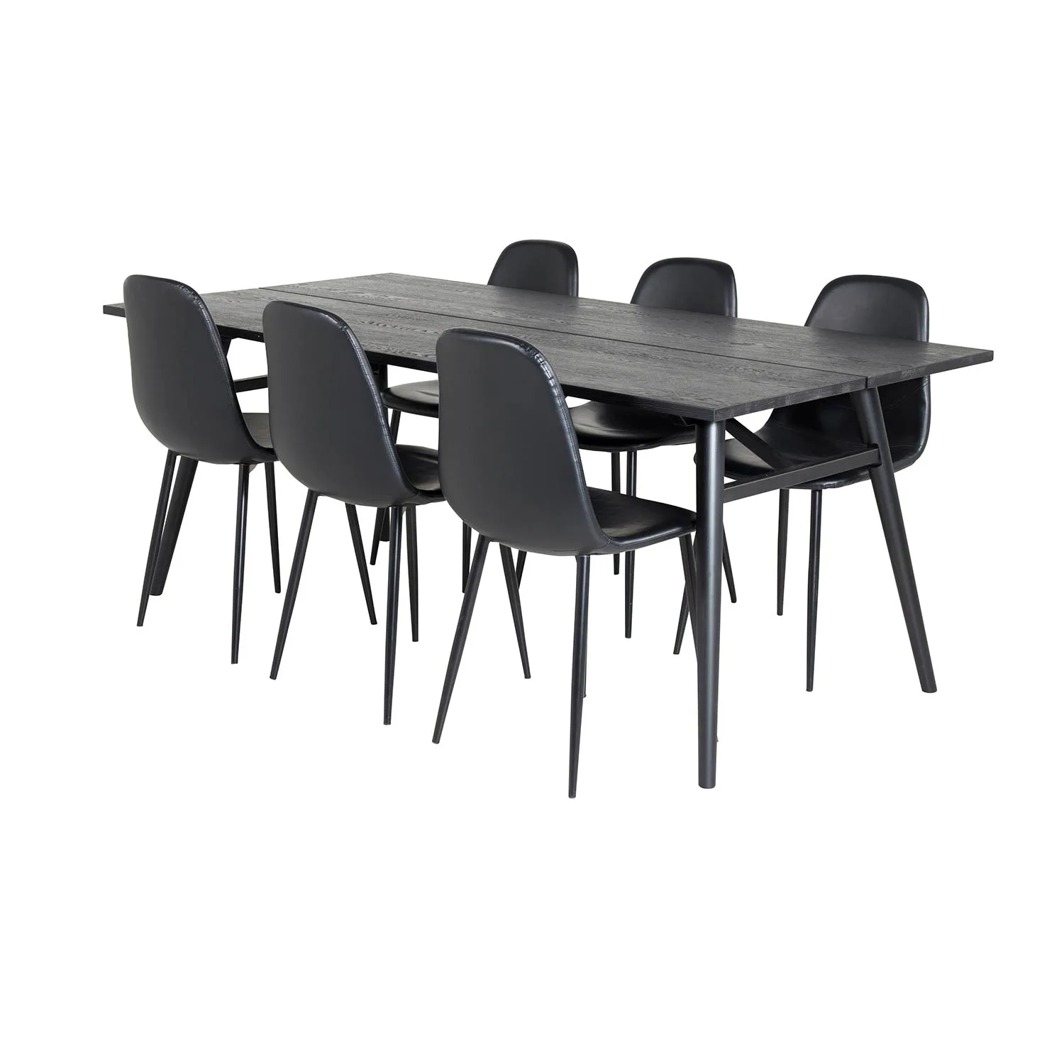 Sleek Extentiontable Black Brushed -PolarChair-Black Black_6 Svart