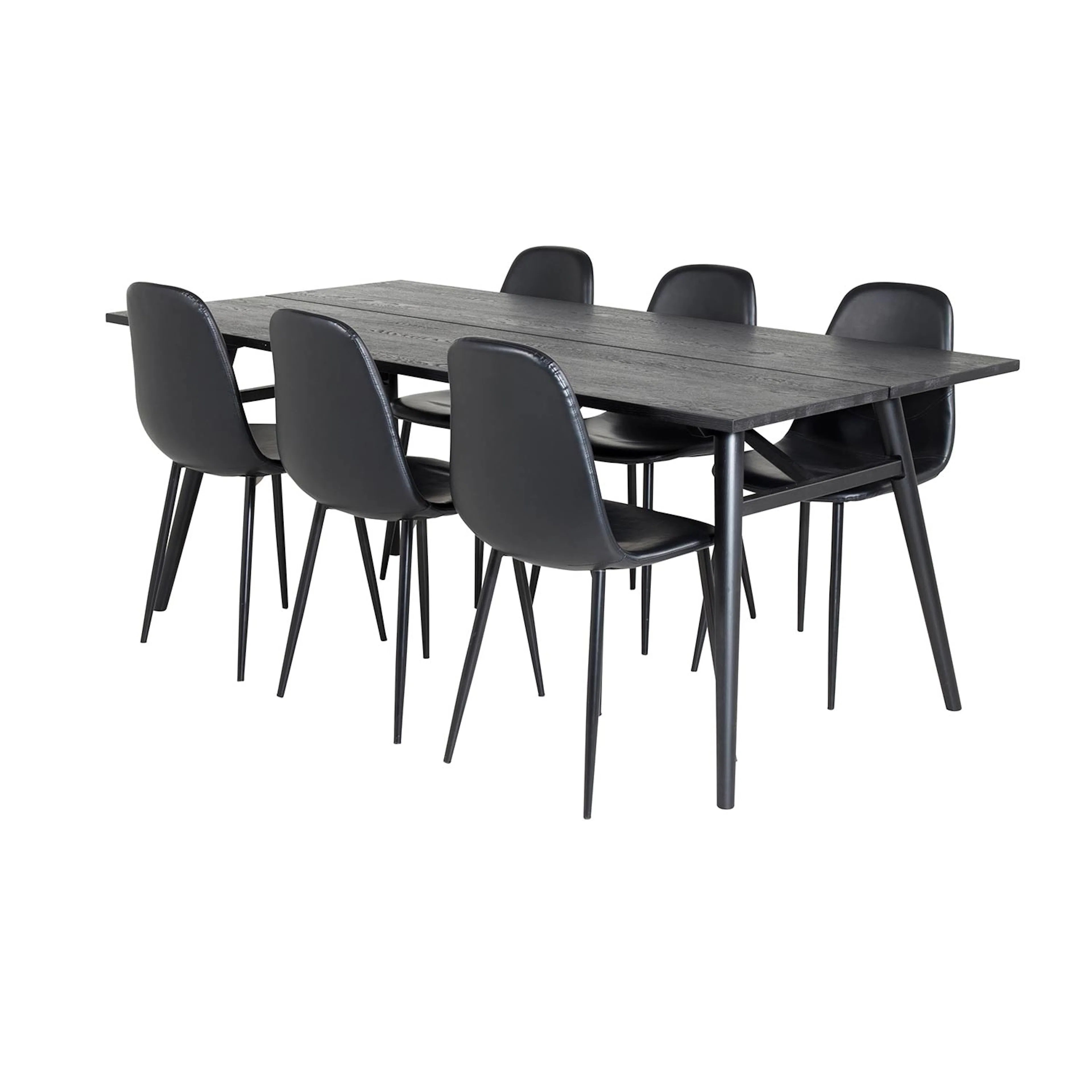 Sleek Extentiontable Black Brushed -PolarChair-Black Black_6 Svart