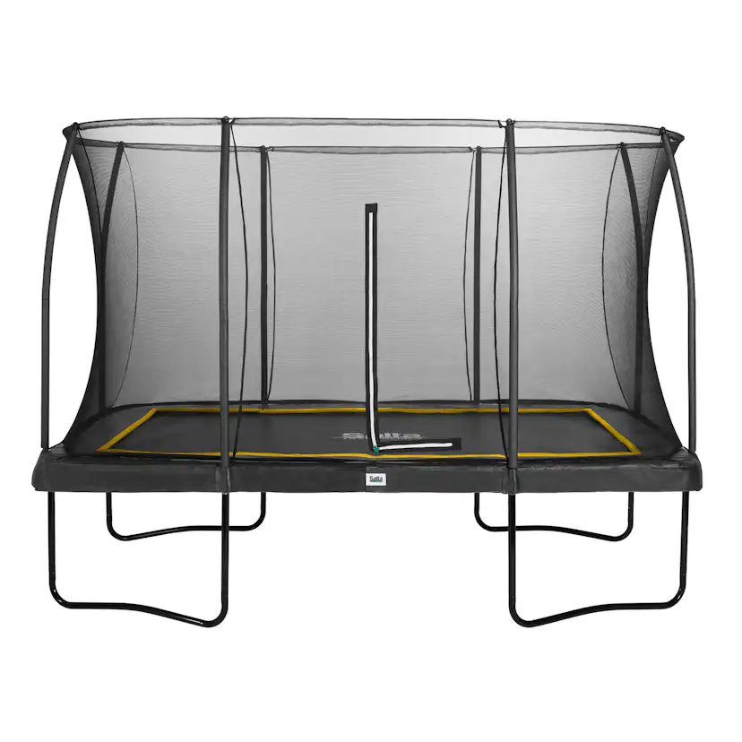 Studsmatta Salta Comfort Edition Rektangulär 366x244 cm Svart Inkl Säkerhetsnät