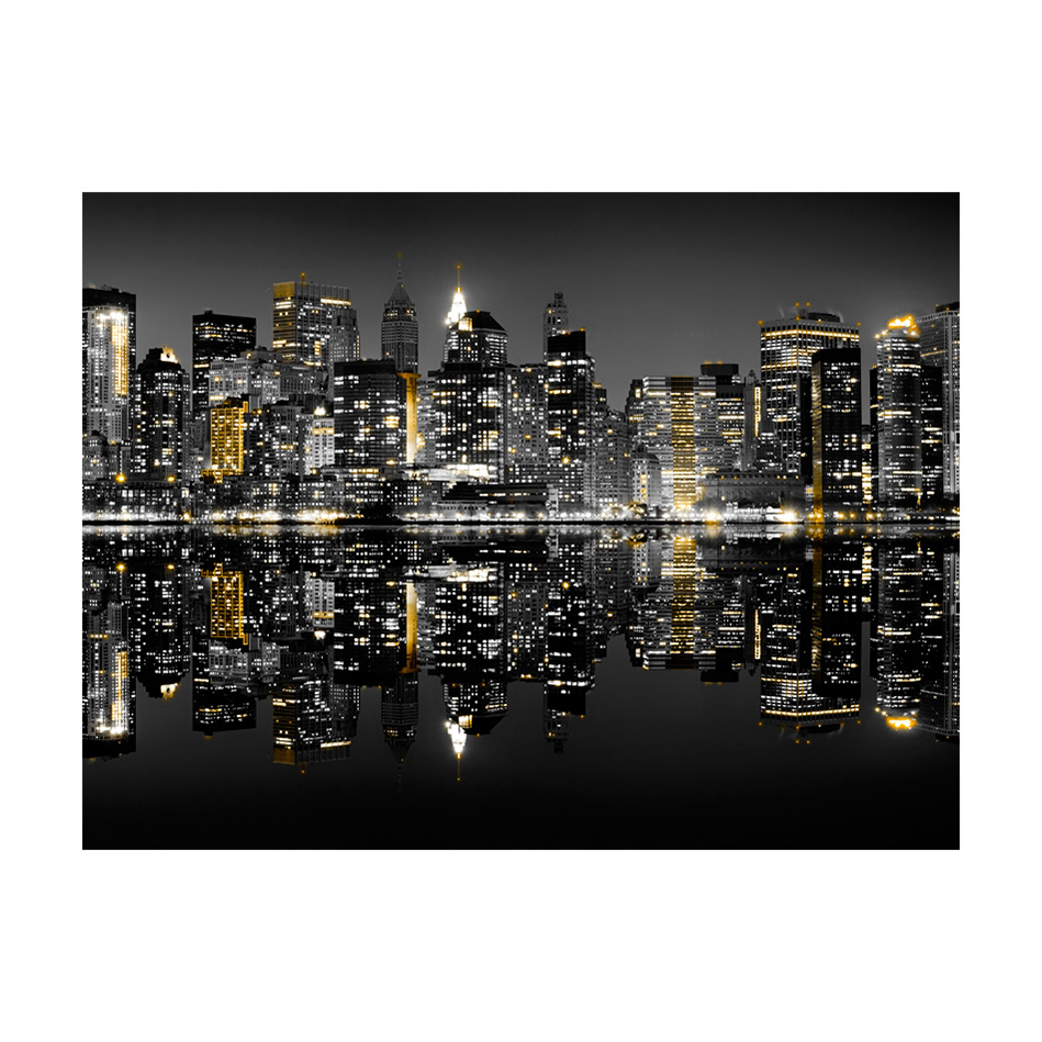 Fototapet Arkiio Guld Och Silver Nyc