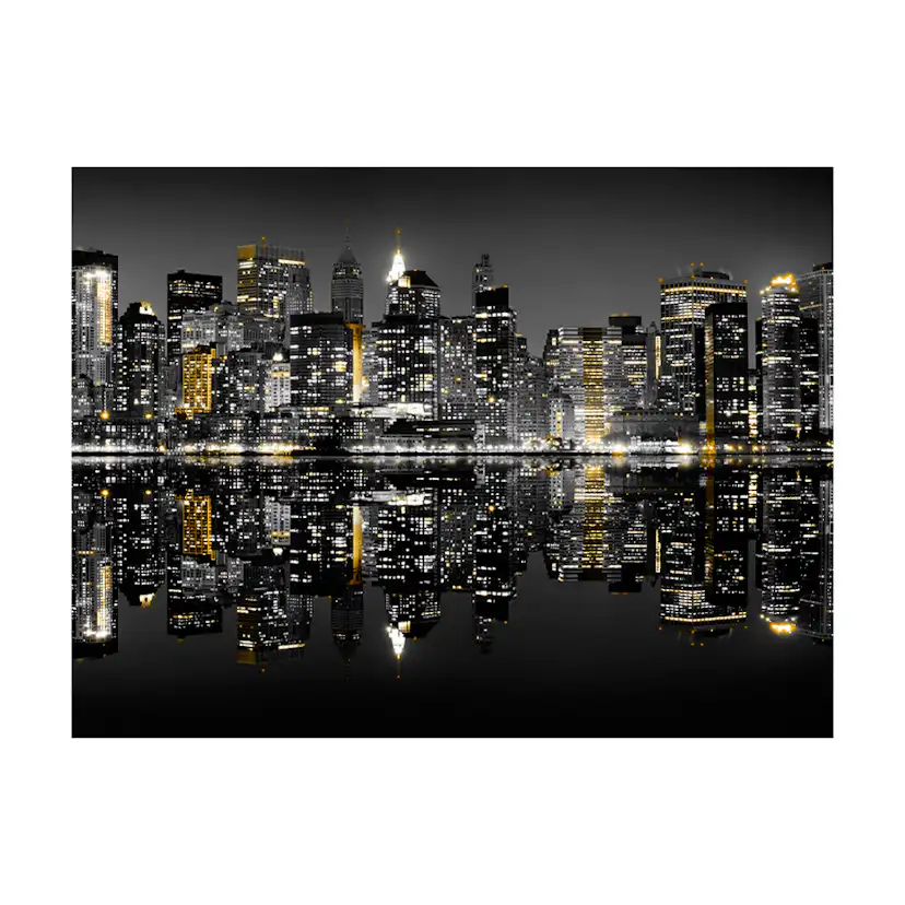 Fototapet Arkiio Guld Och Silver Nyc