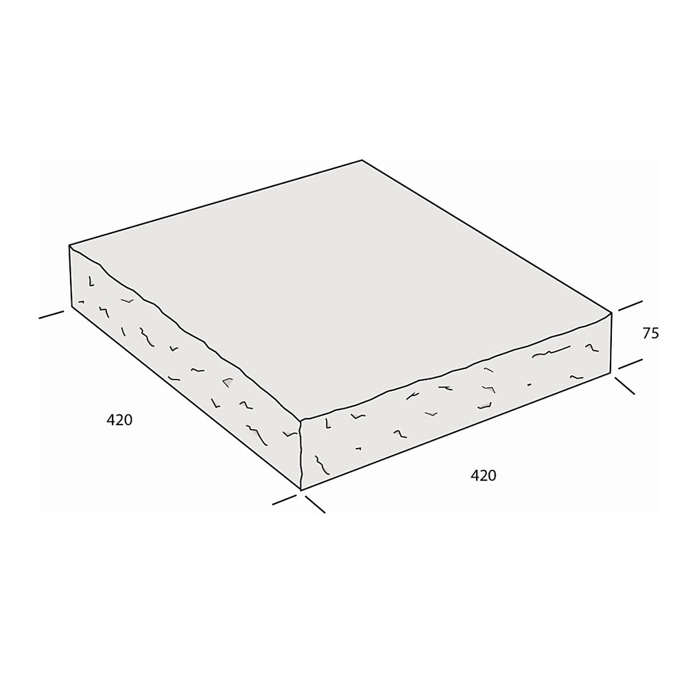 Krönplatta S:t Eriks Topaz Naturgrå