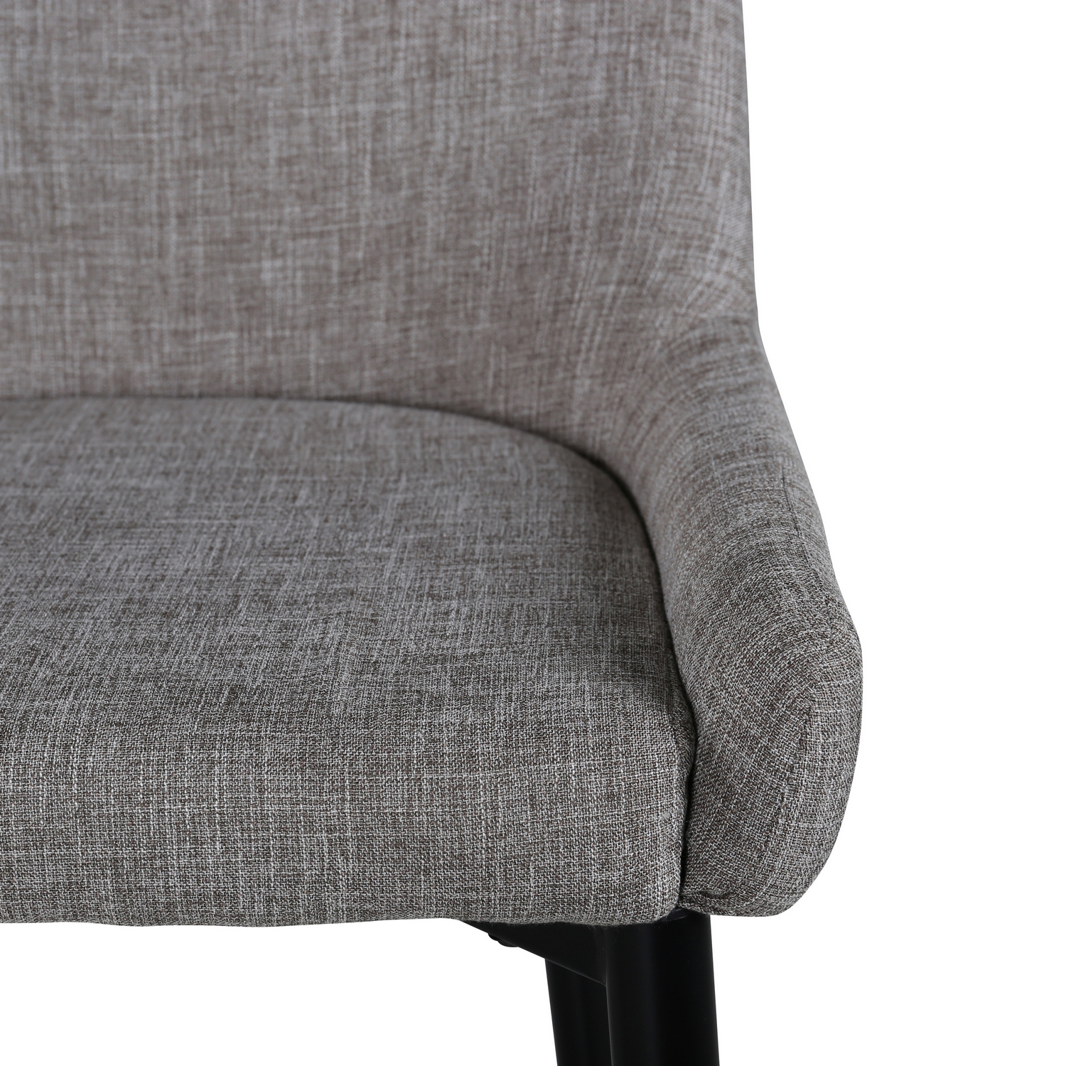 Plaza Bar Chair - Black / Beige Fabric (Polyester linen ) Beige/Svart